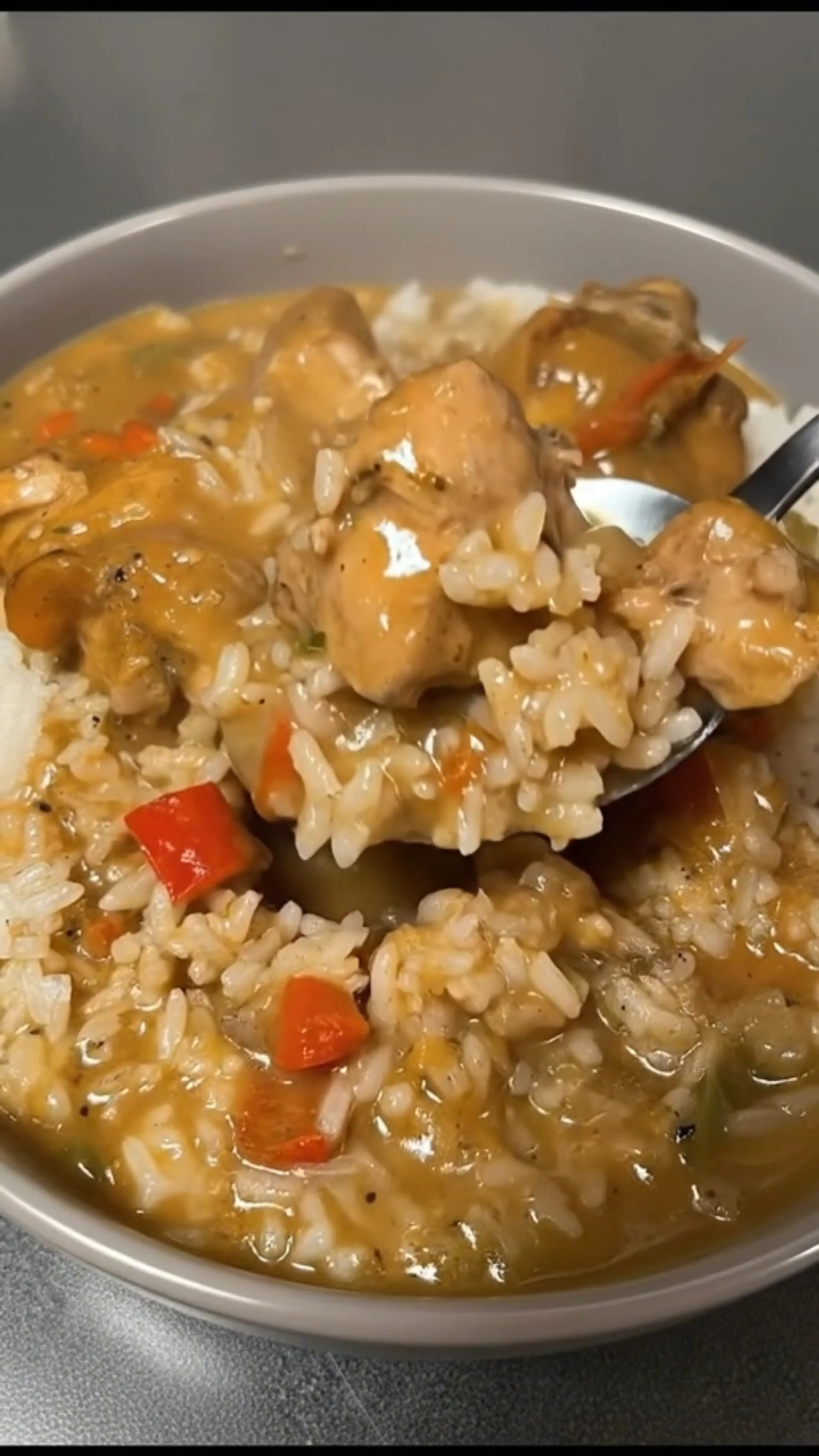 Smothered Chicken and Rice