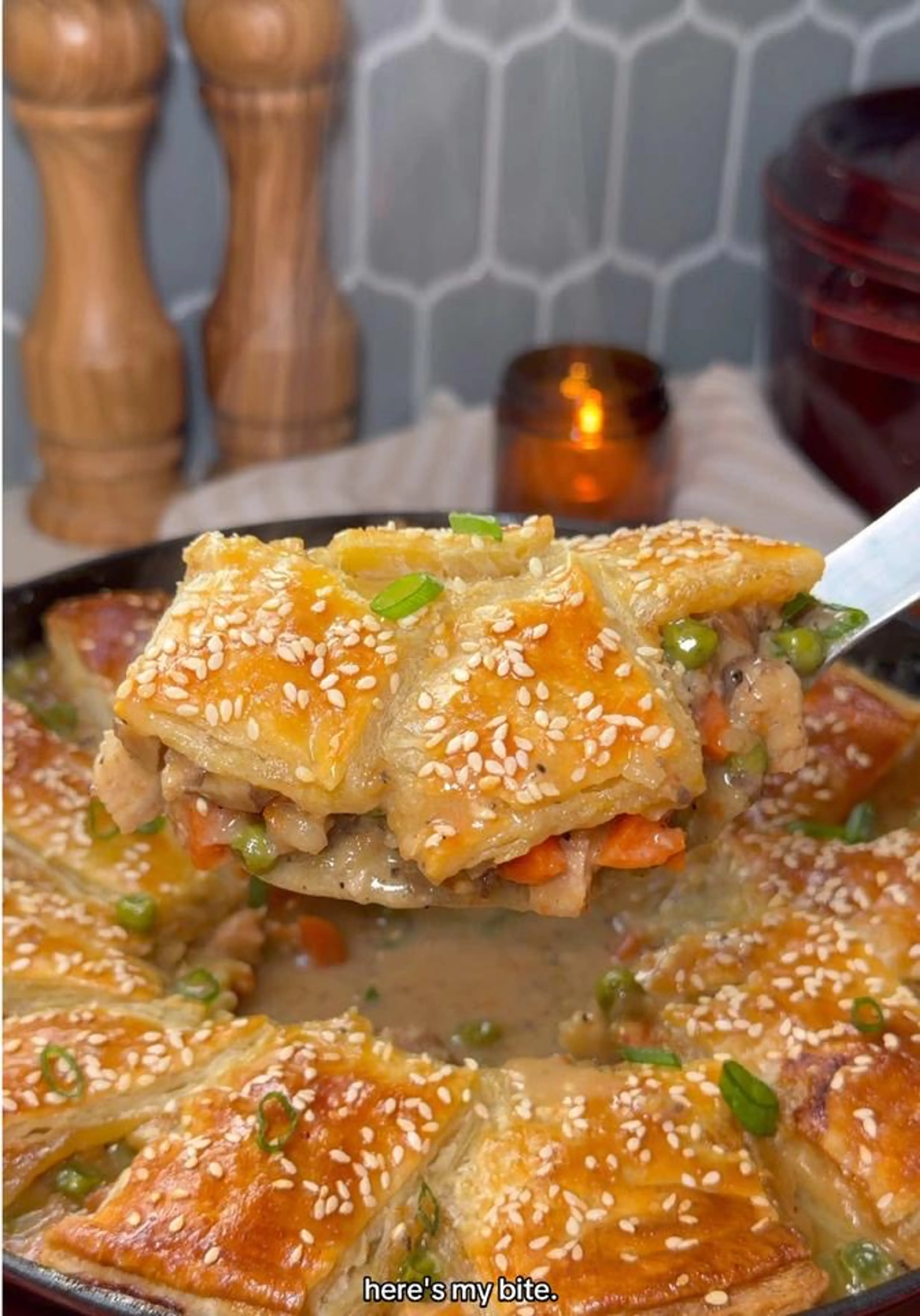 Chicken and Mushroom Miso Pot Pie