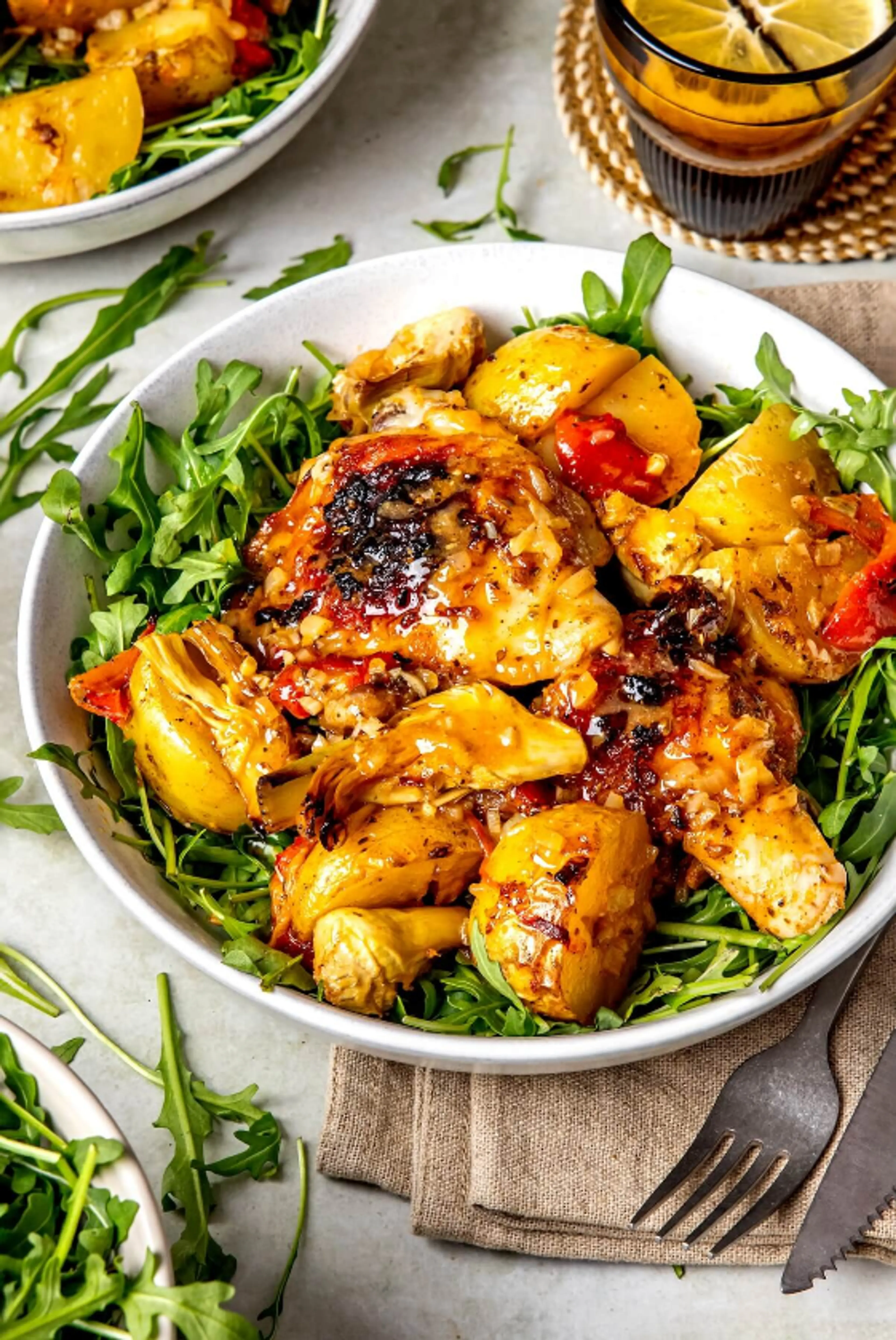 ONE PAN MEDITERRANEAN CHICKEN AND POTATOES