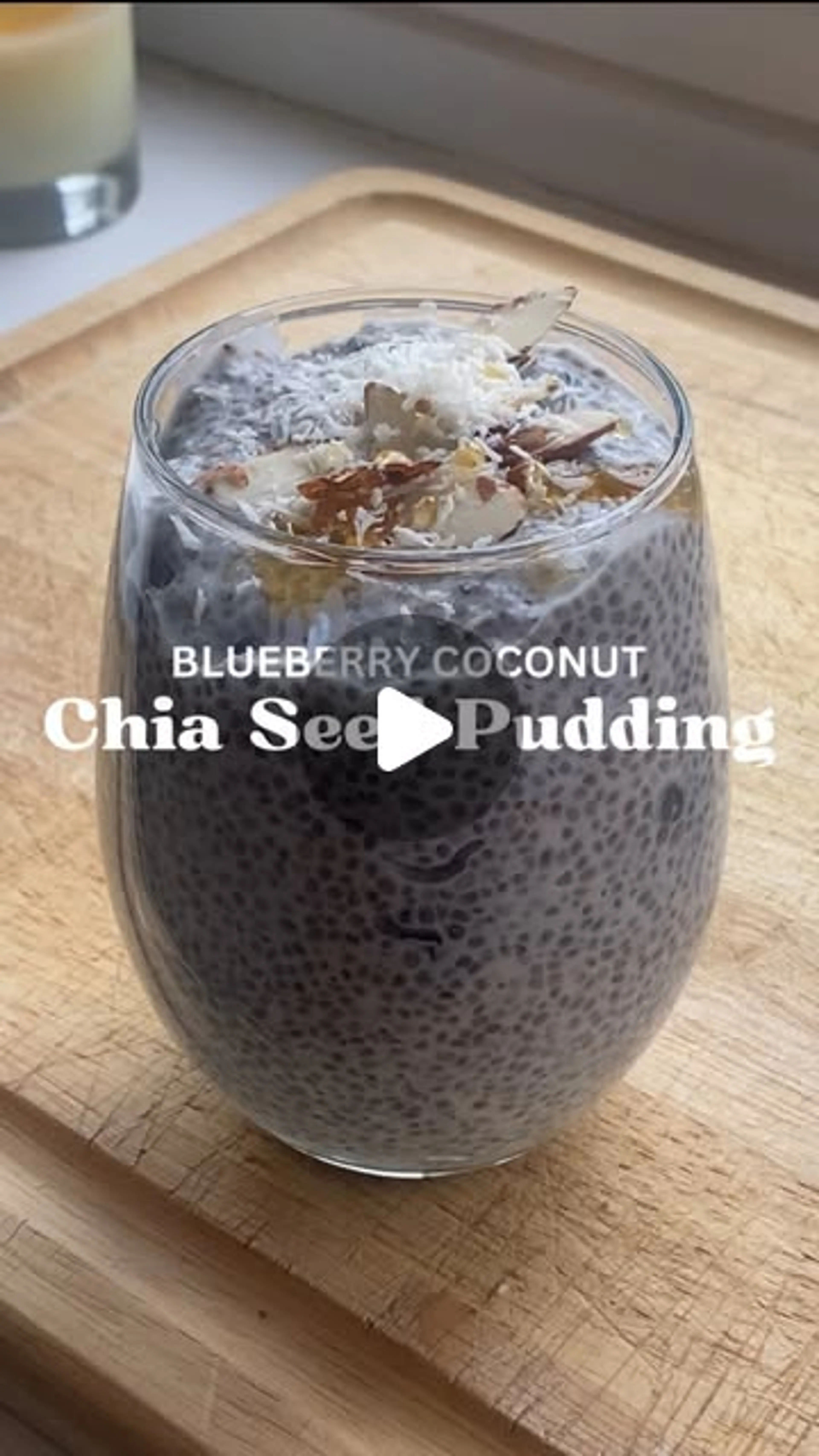 Blueberry Coconut Chia Seed Pudding