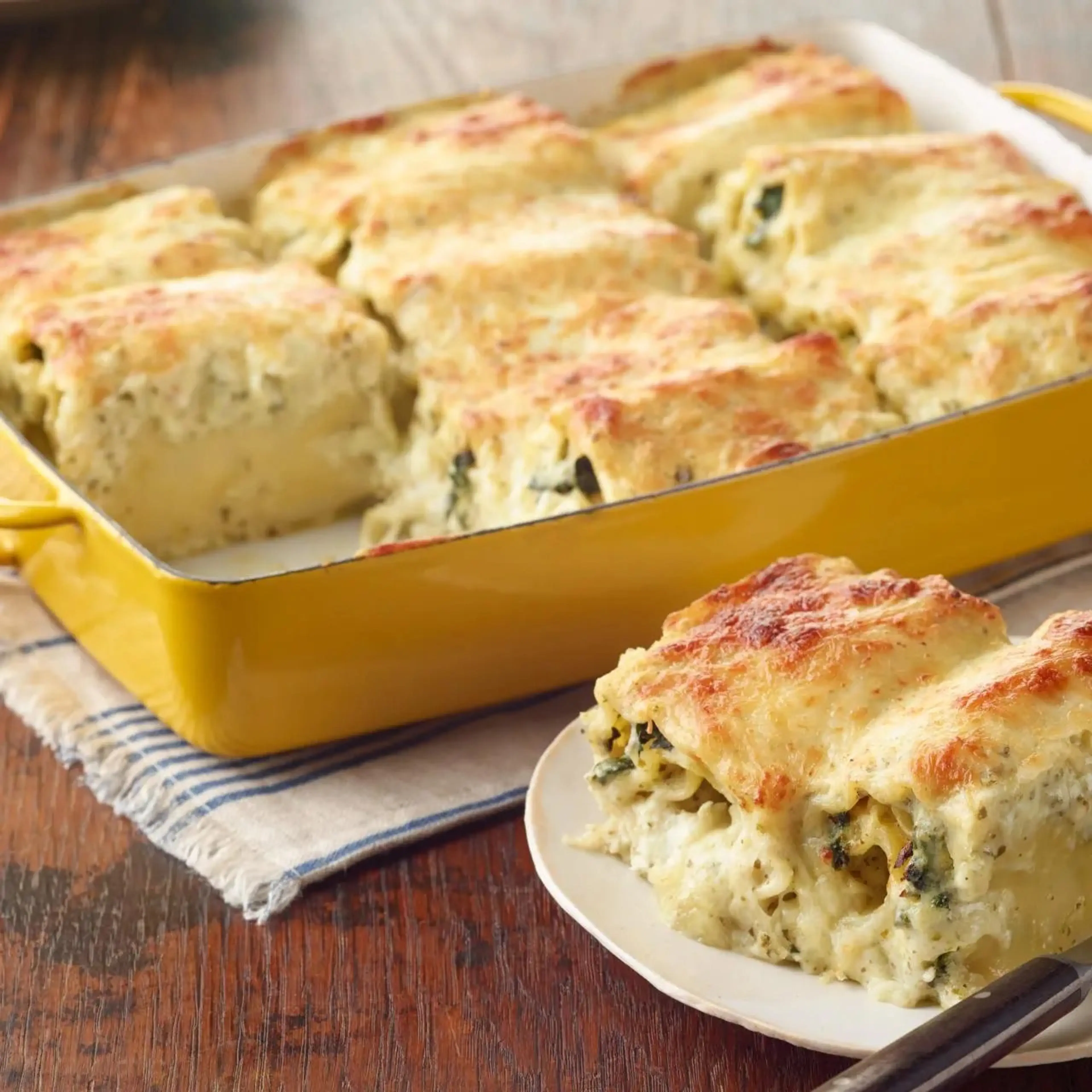 Pesto Lasagna Rolls