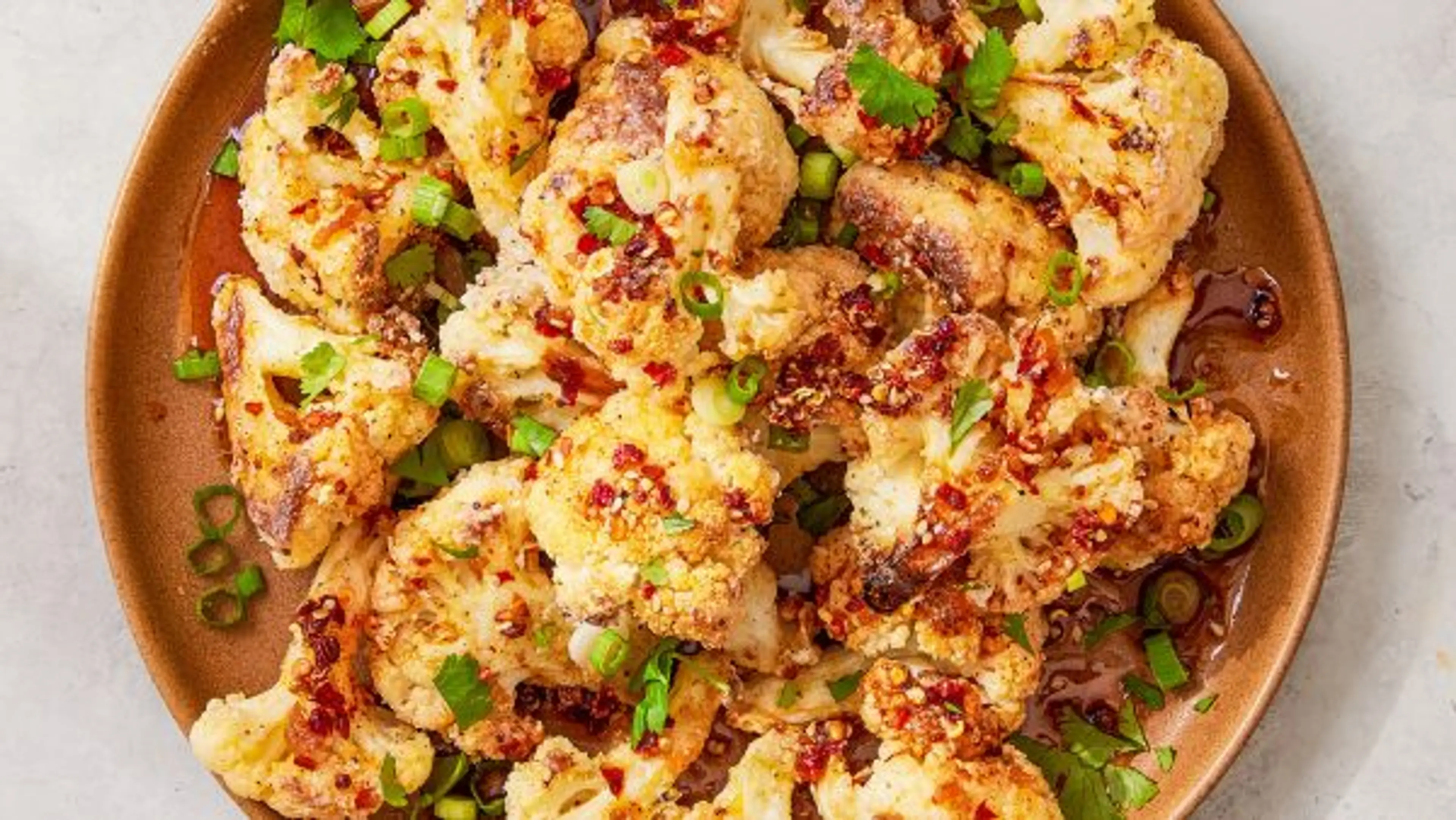 Cauliflower with Salty-Sweet Chili Crisp Sauce
