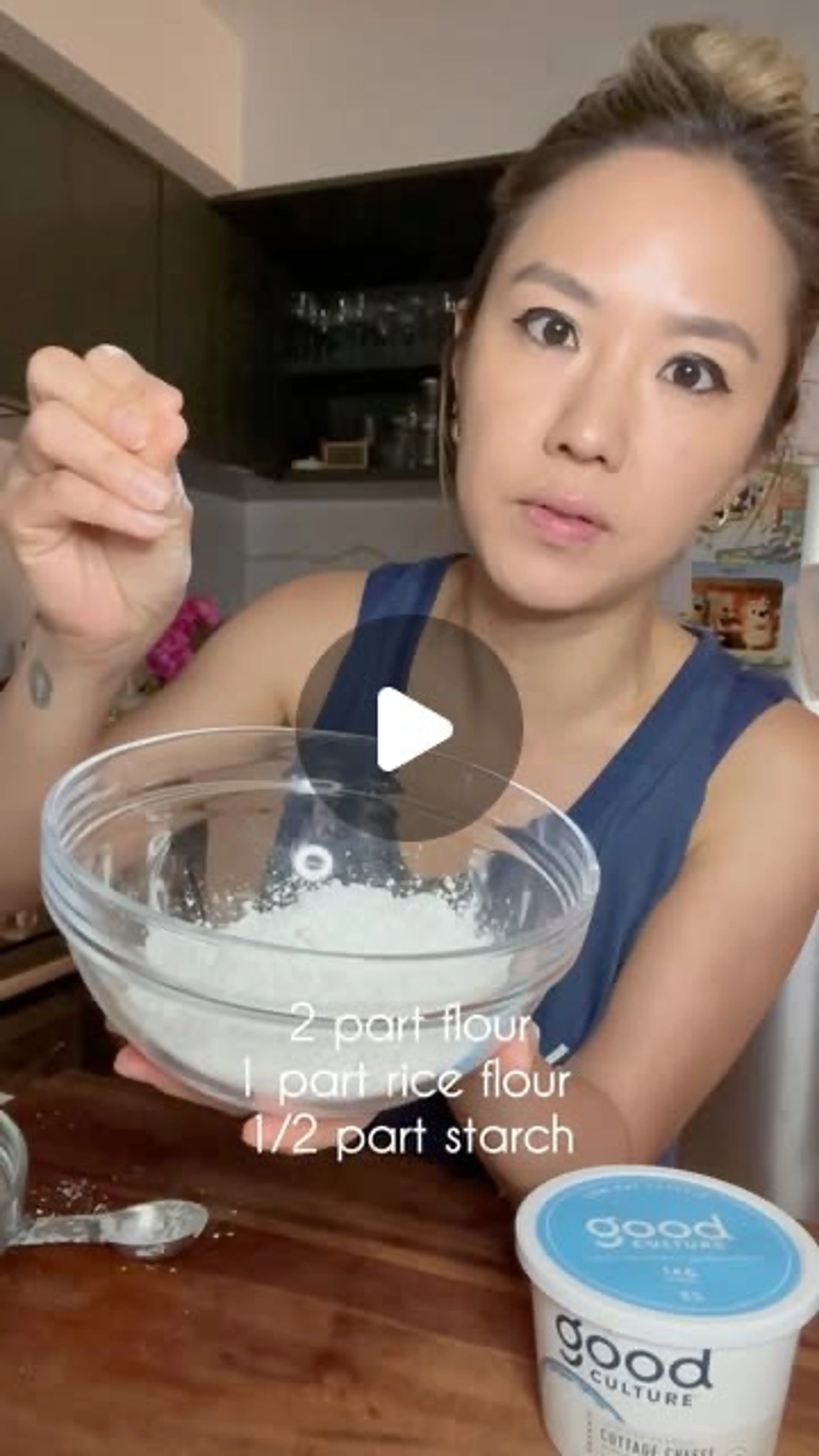 Adding @good_culture Cottage Cheese into Your Pajeon Batter