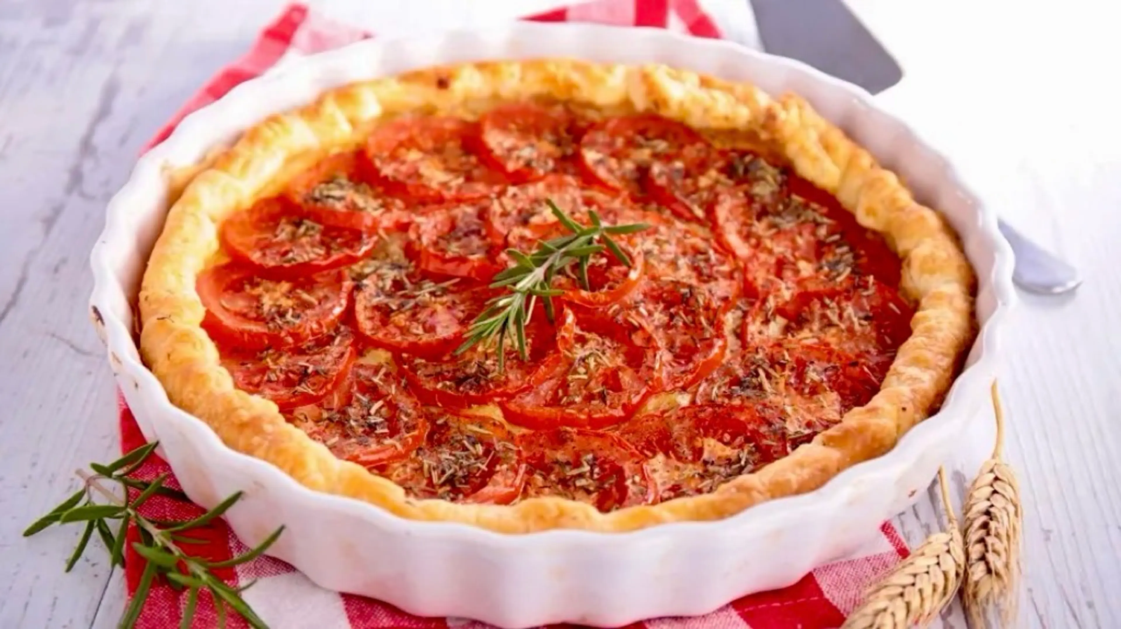 Tarte aux tomates et moutarde