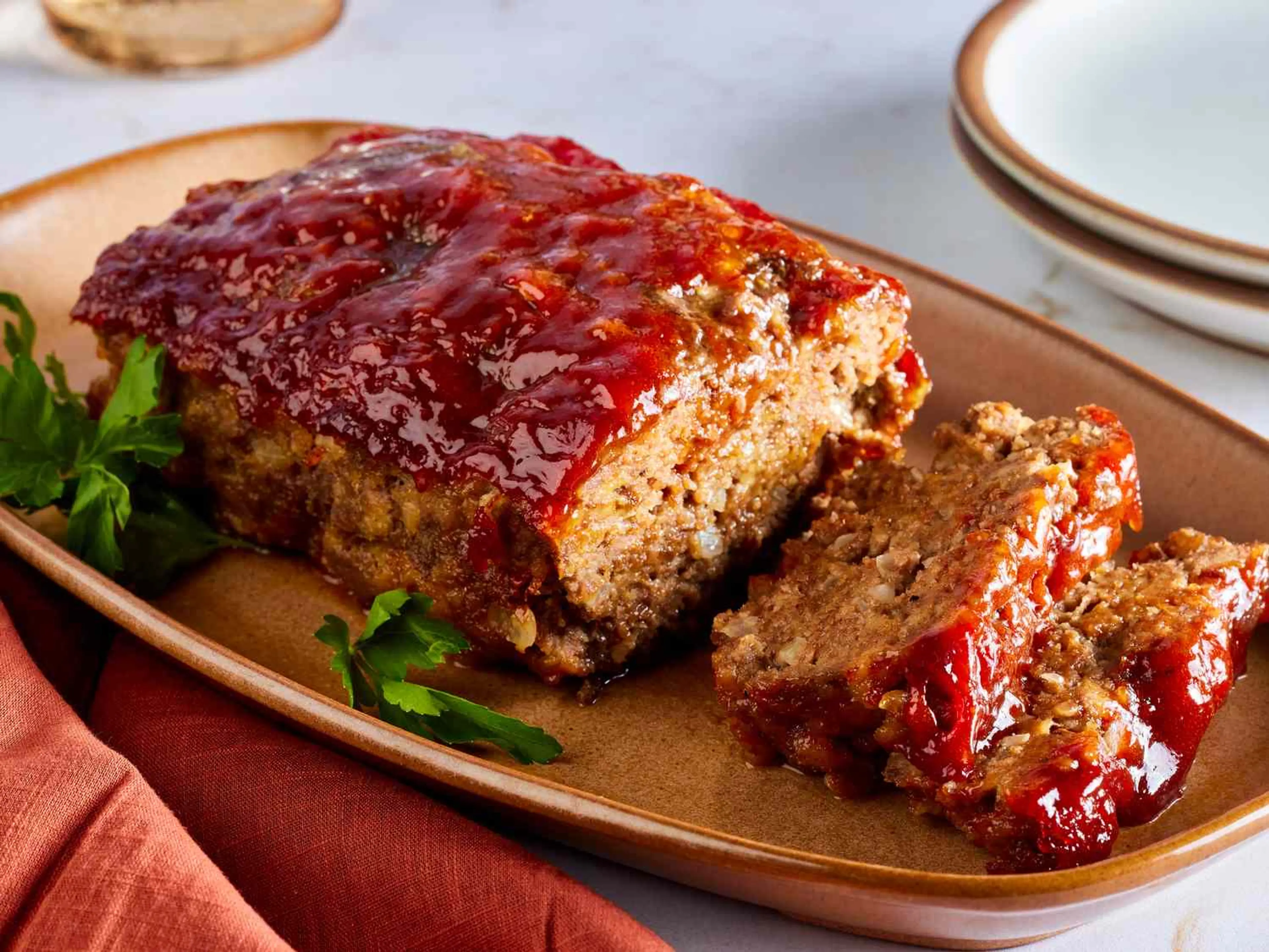Brown Sugar Meatloaf with Ketchup Glaze