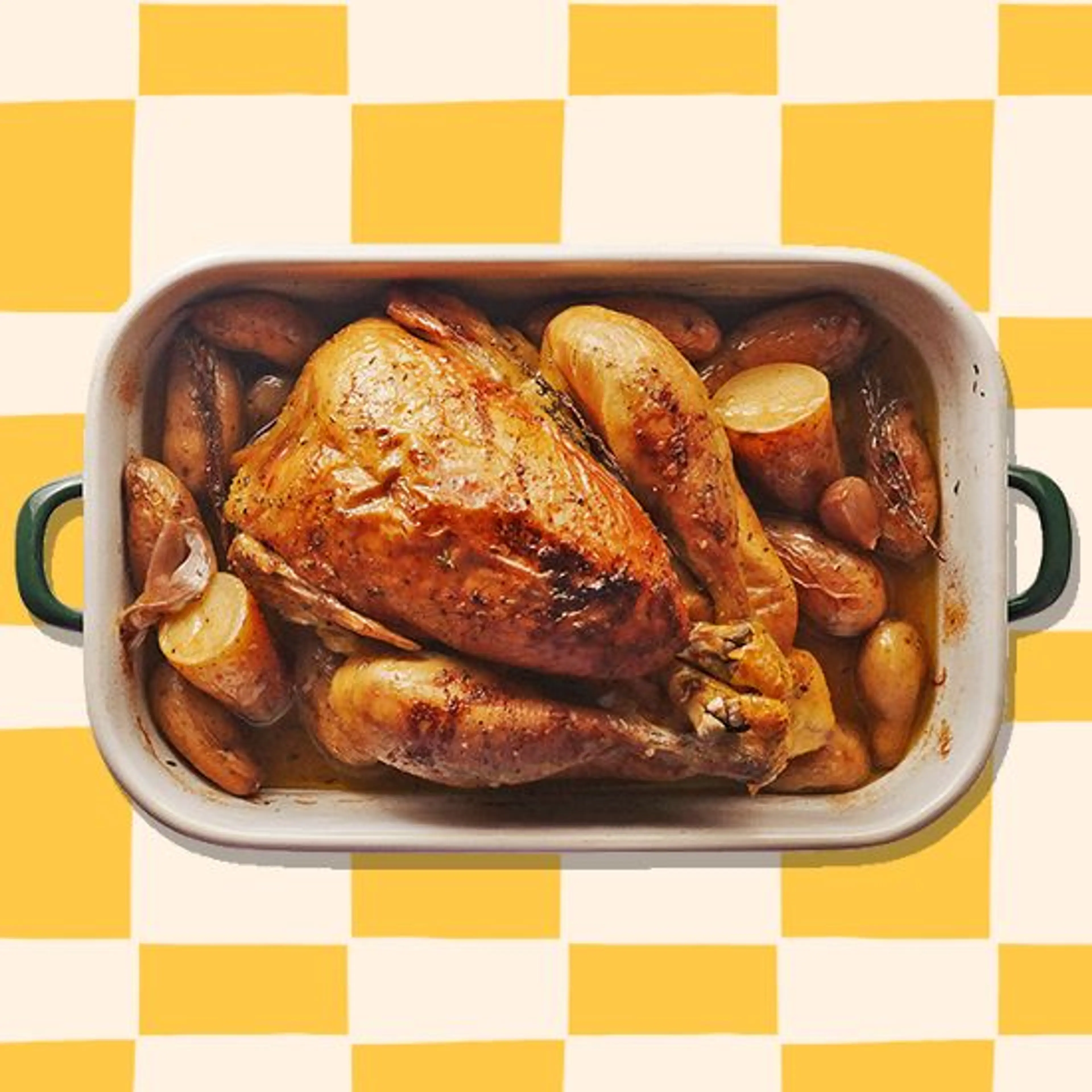 Poulet rôti & pomme de terre