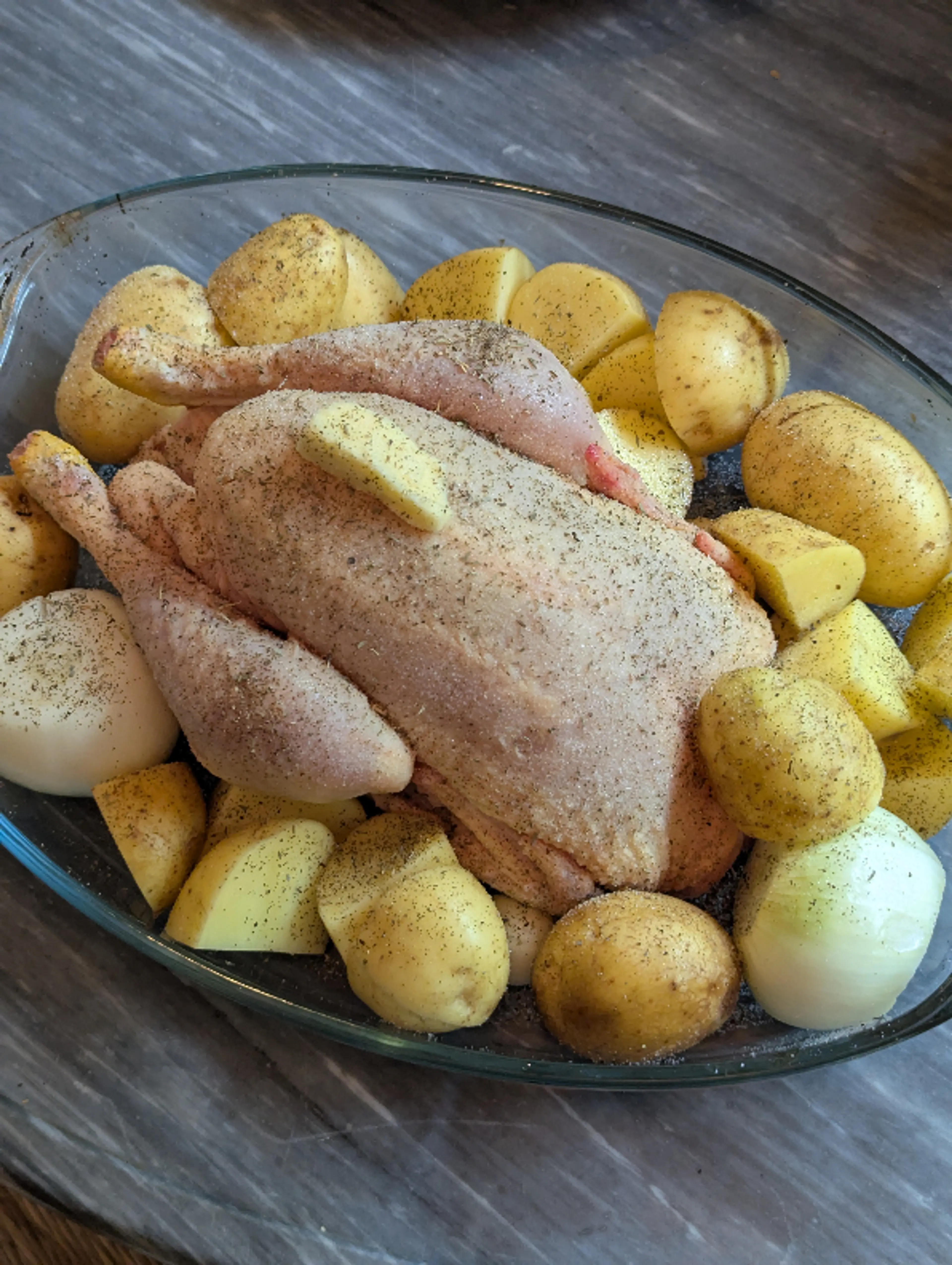 Poulet rôti & pomme de terre