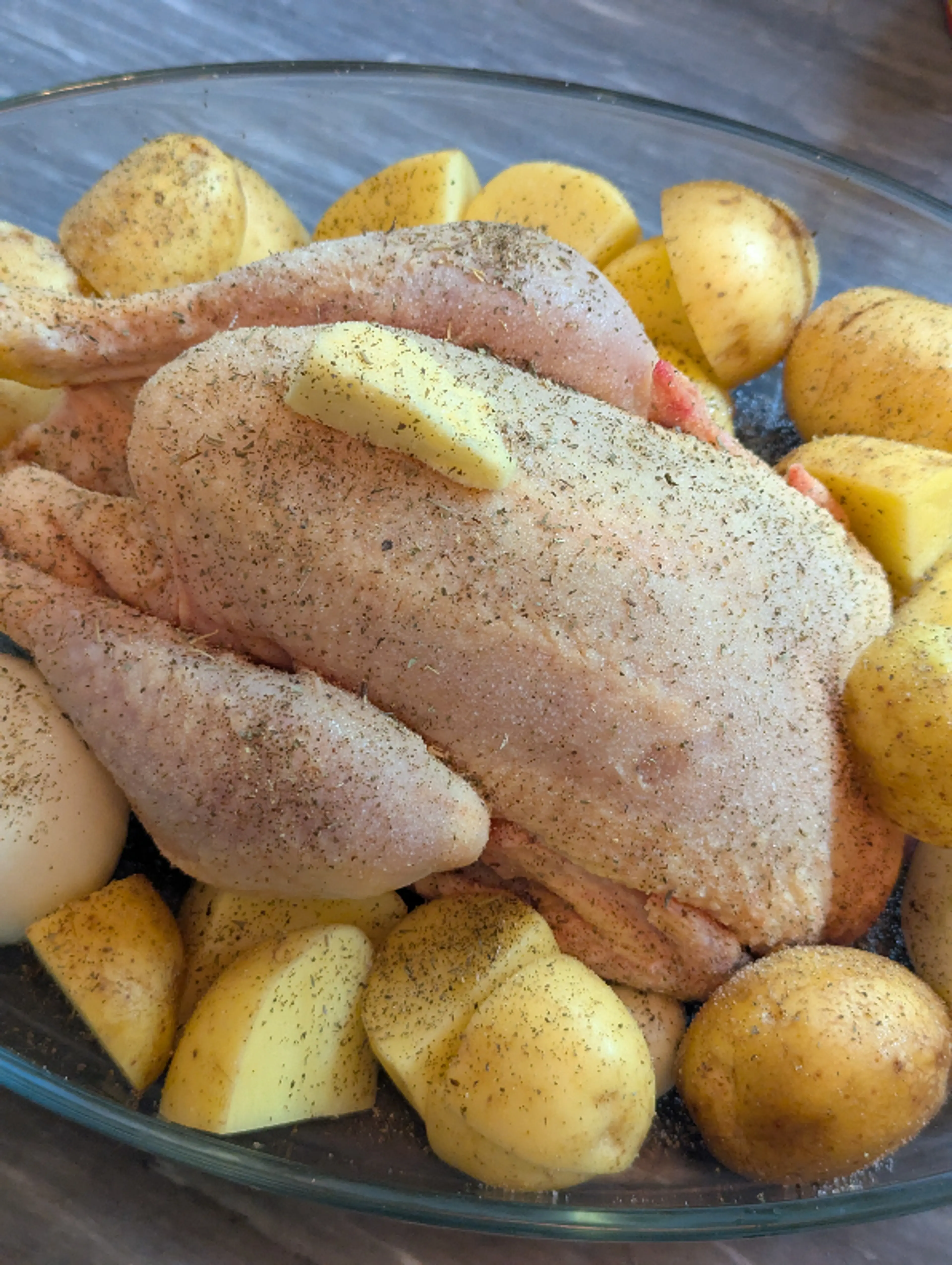 Poulet rôti & pomme de terre