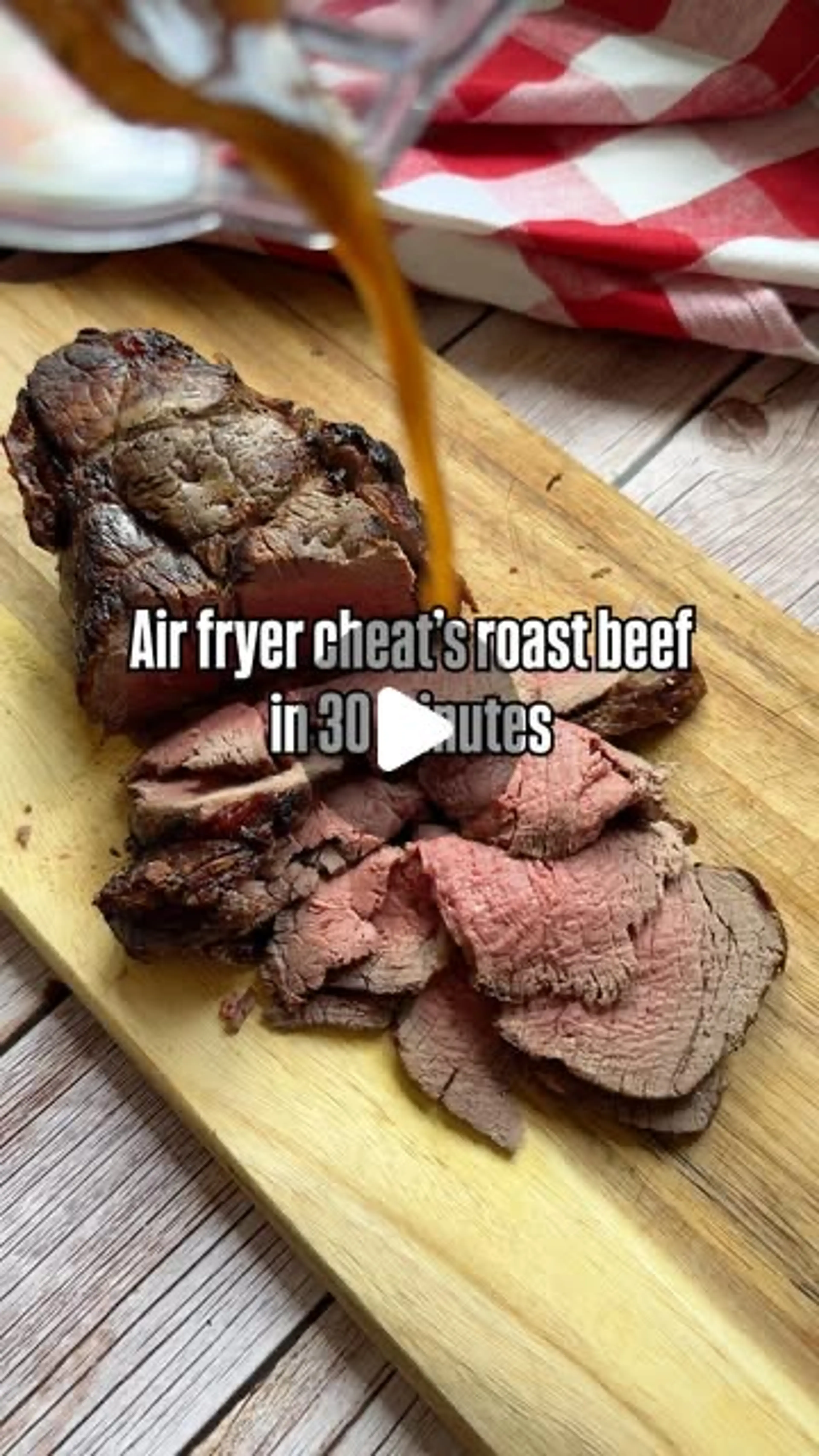 Perfectly Pink Airfryer Roast Beef