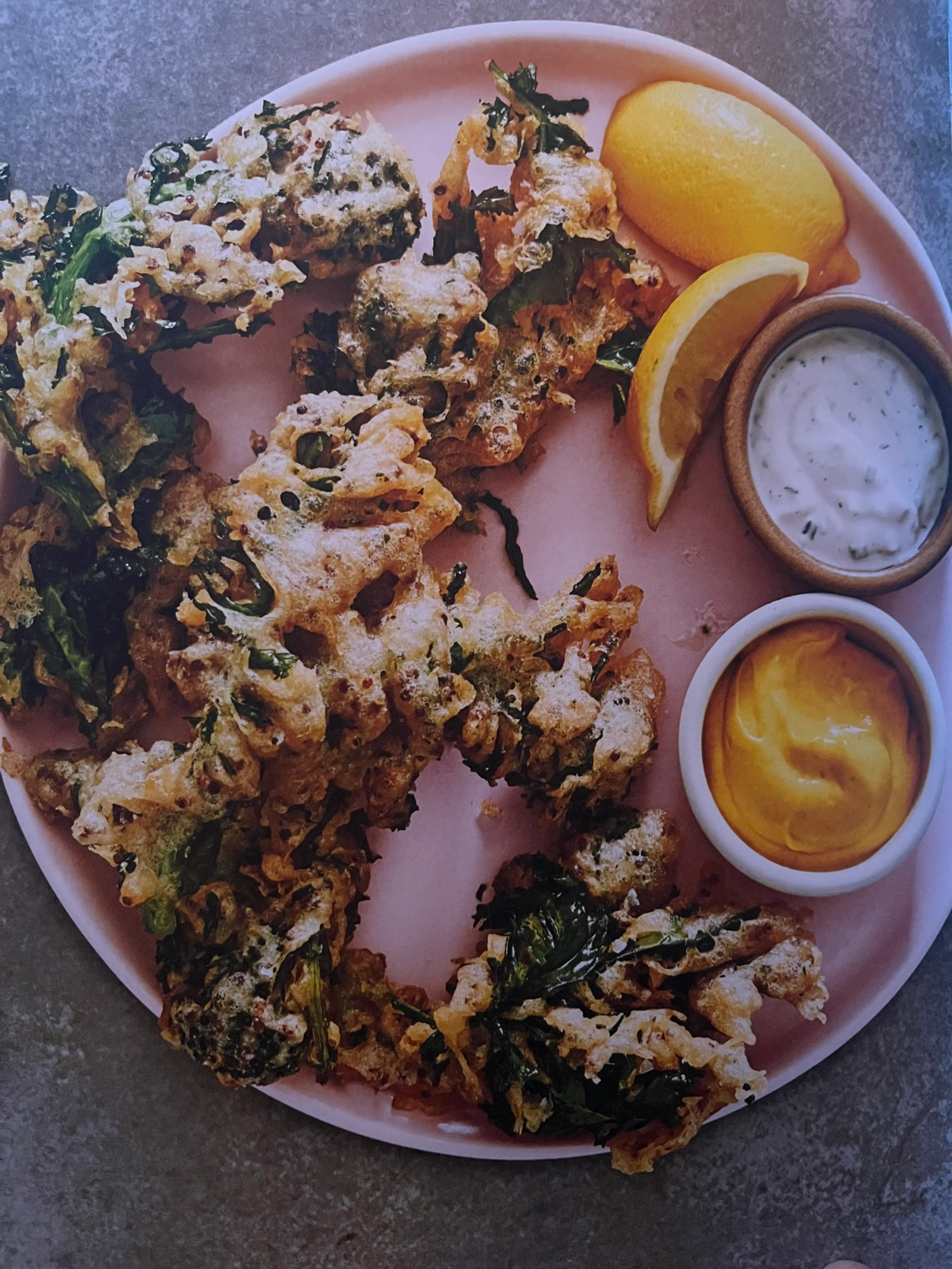 Crispy Quinoa "Tempura," Two Ways