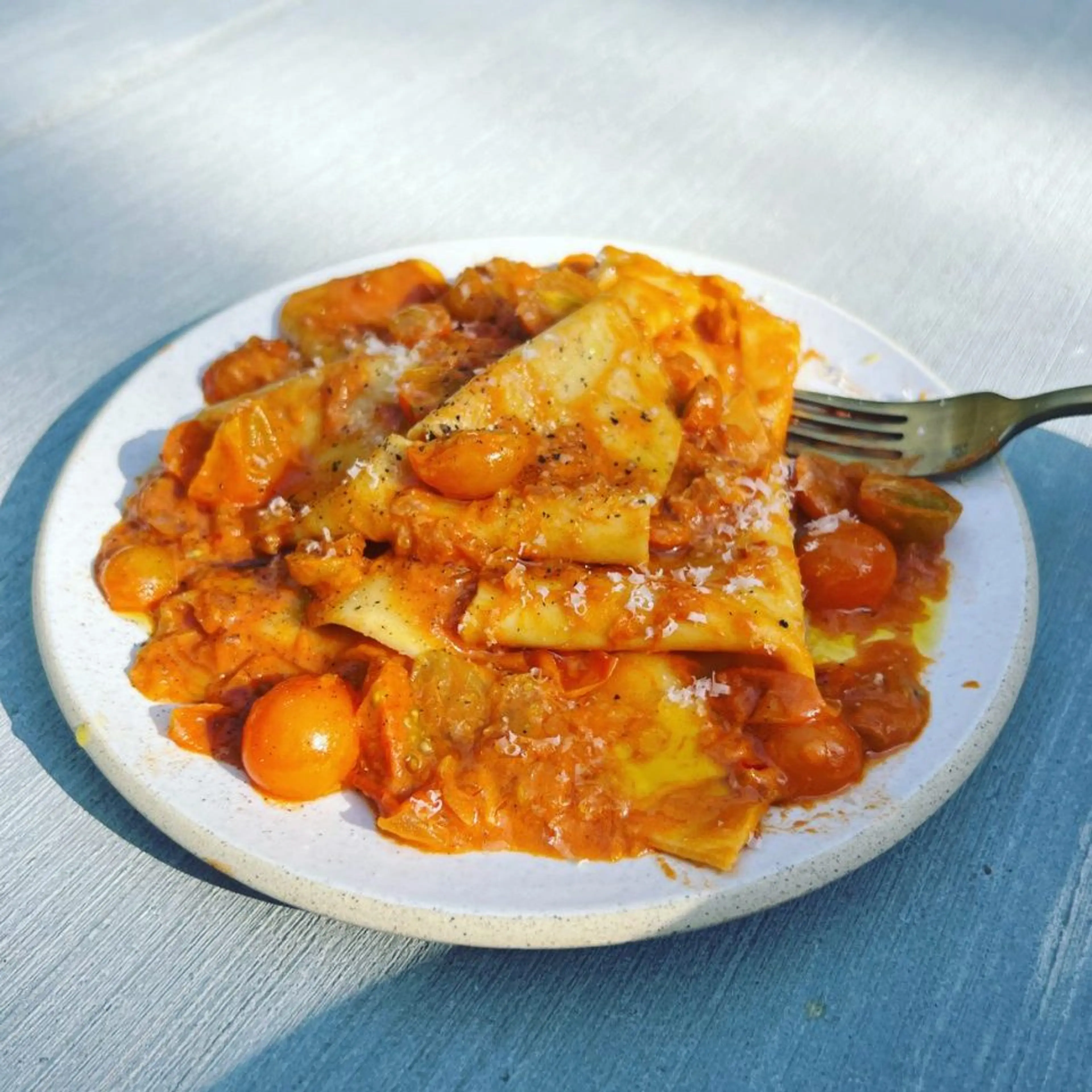 BIG Noods alla Gin with Sungold Tomatoes
