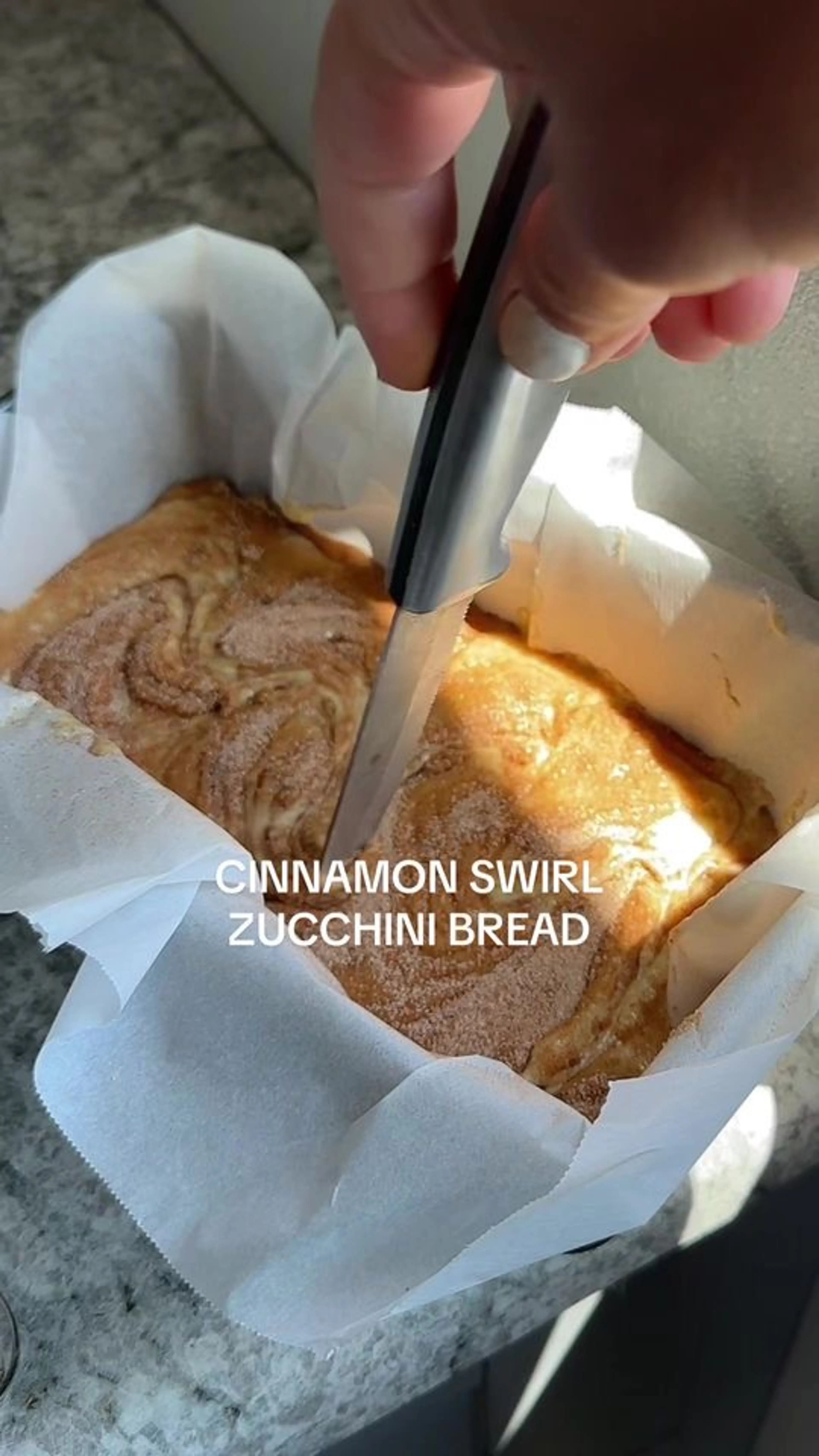 Cinnamon Swirl Zucchini Bread