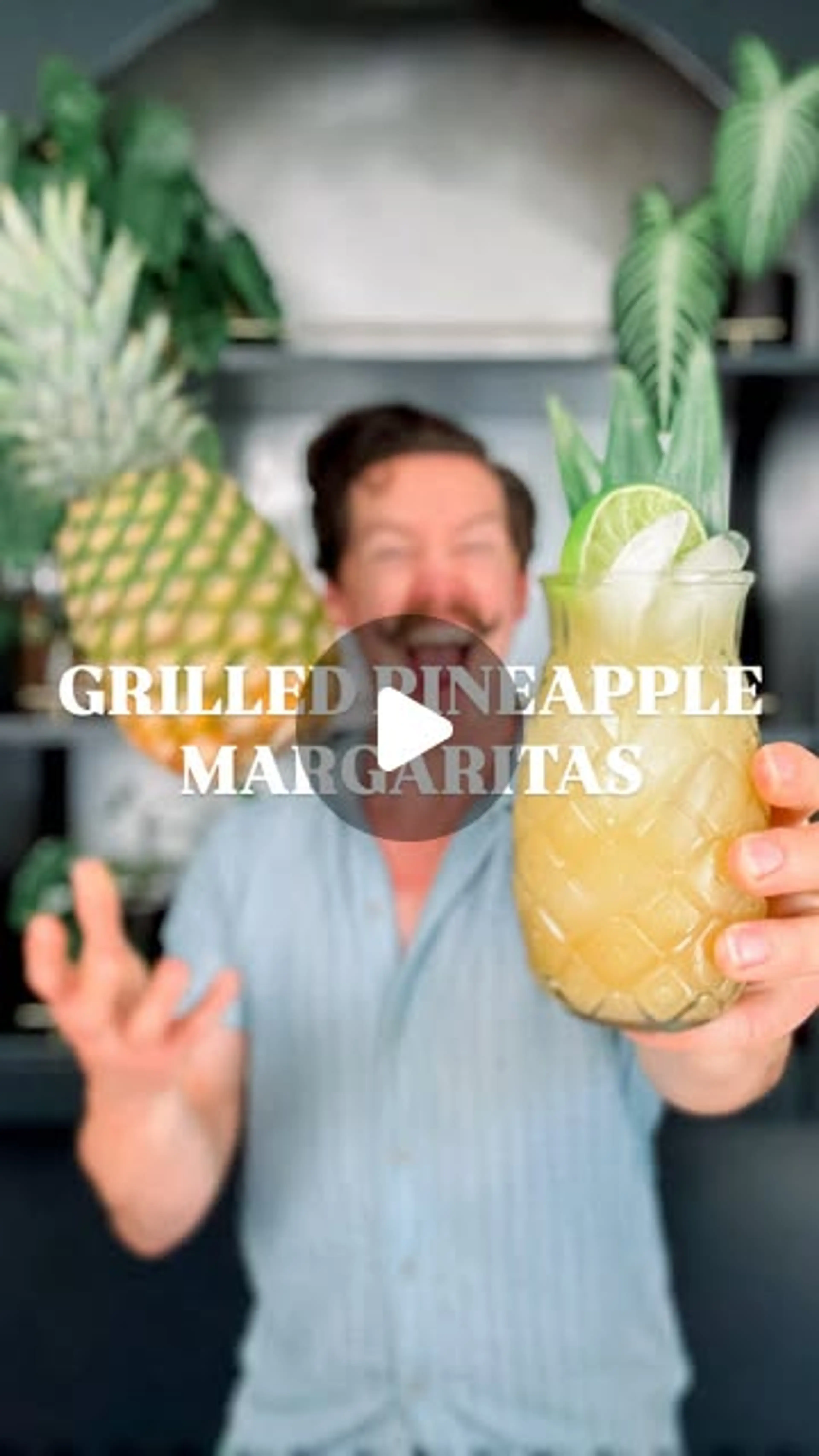 Grilled Pineapple Margaritas! a Wonderful Batched Cocktail f