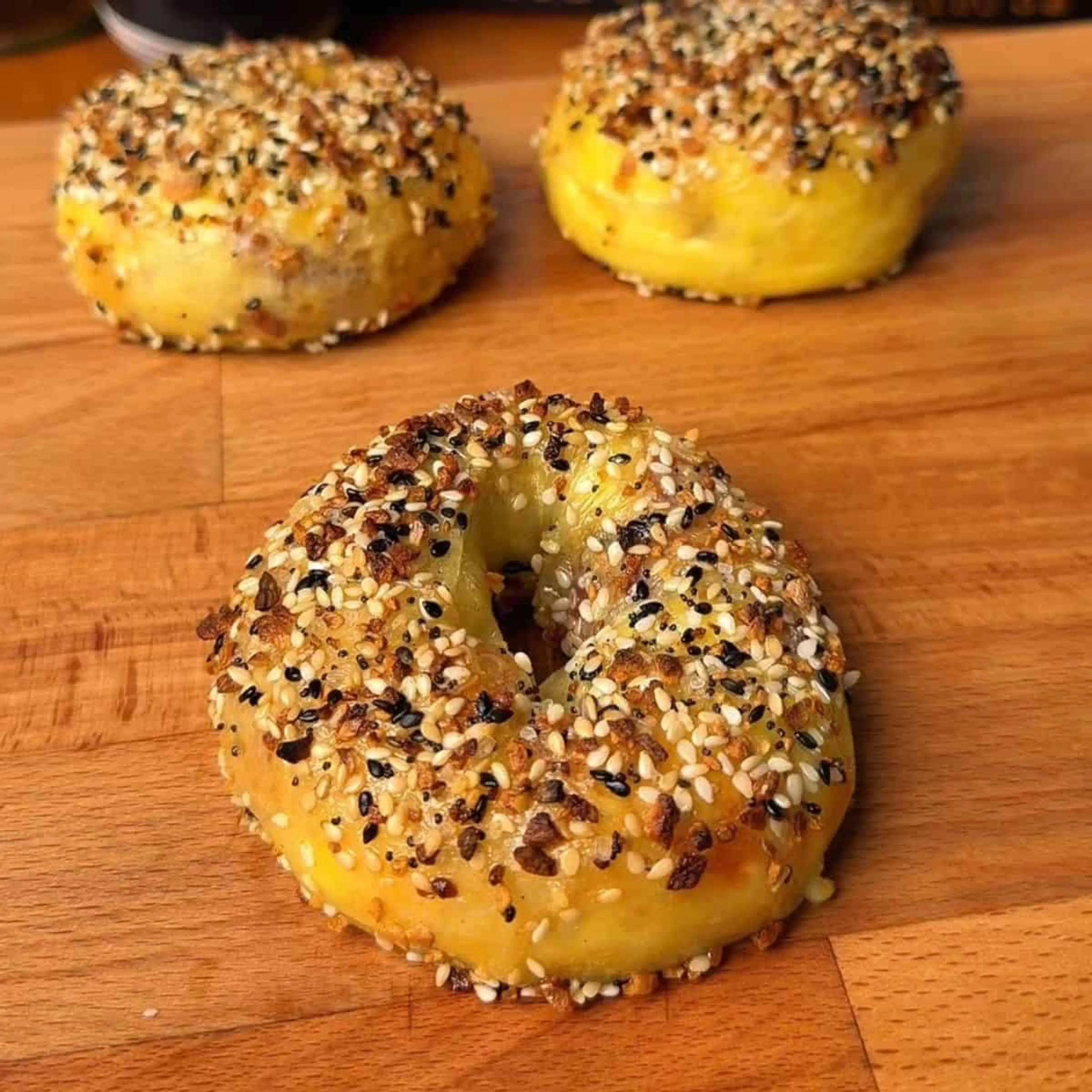 Bacon Egg & Cheese Everything Rice Paper Bagels