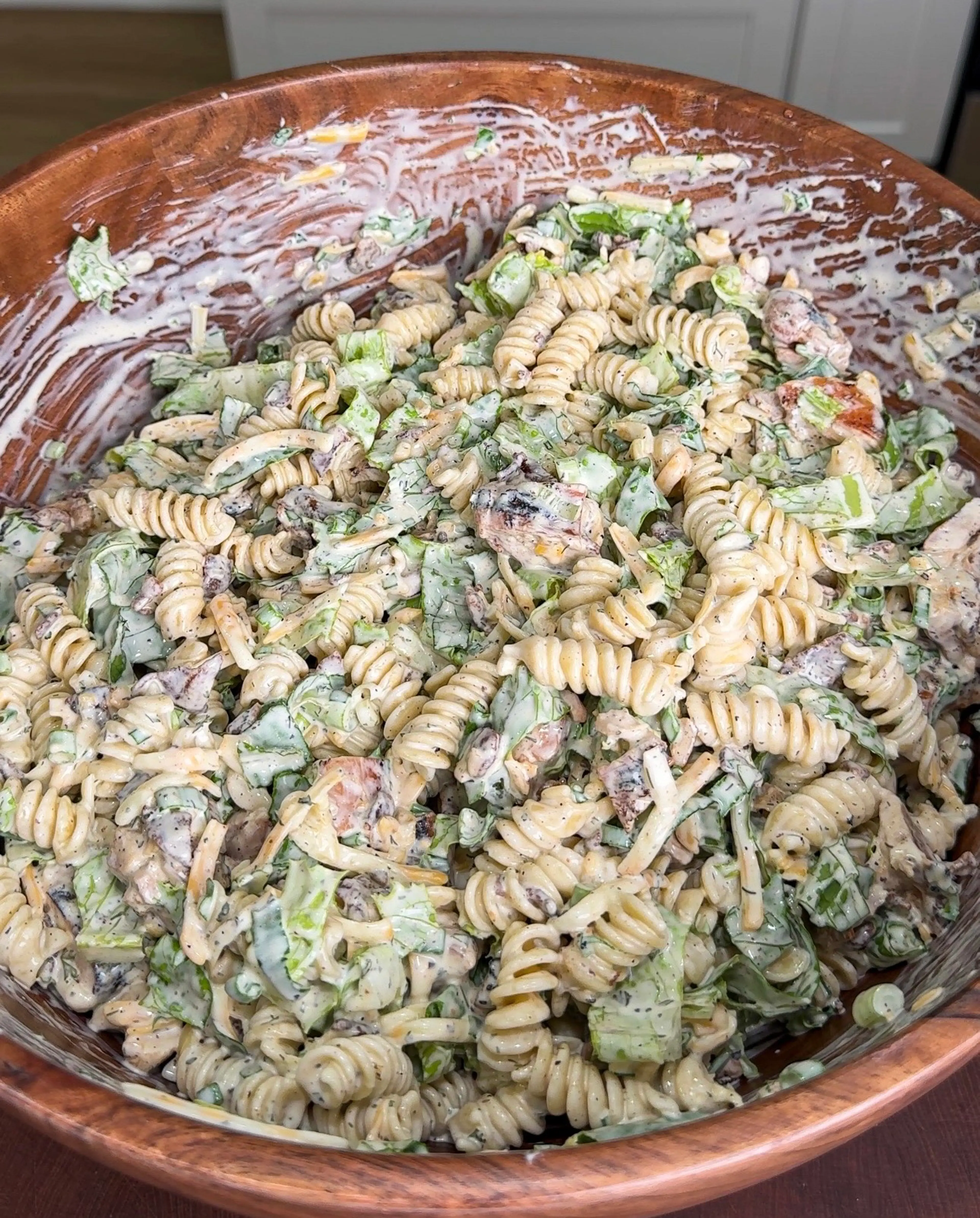 Chicken Bacon Ranch Pasta Salad