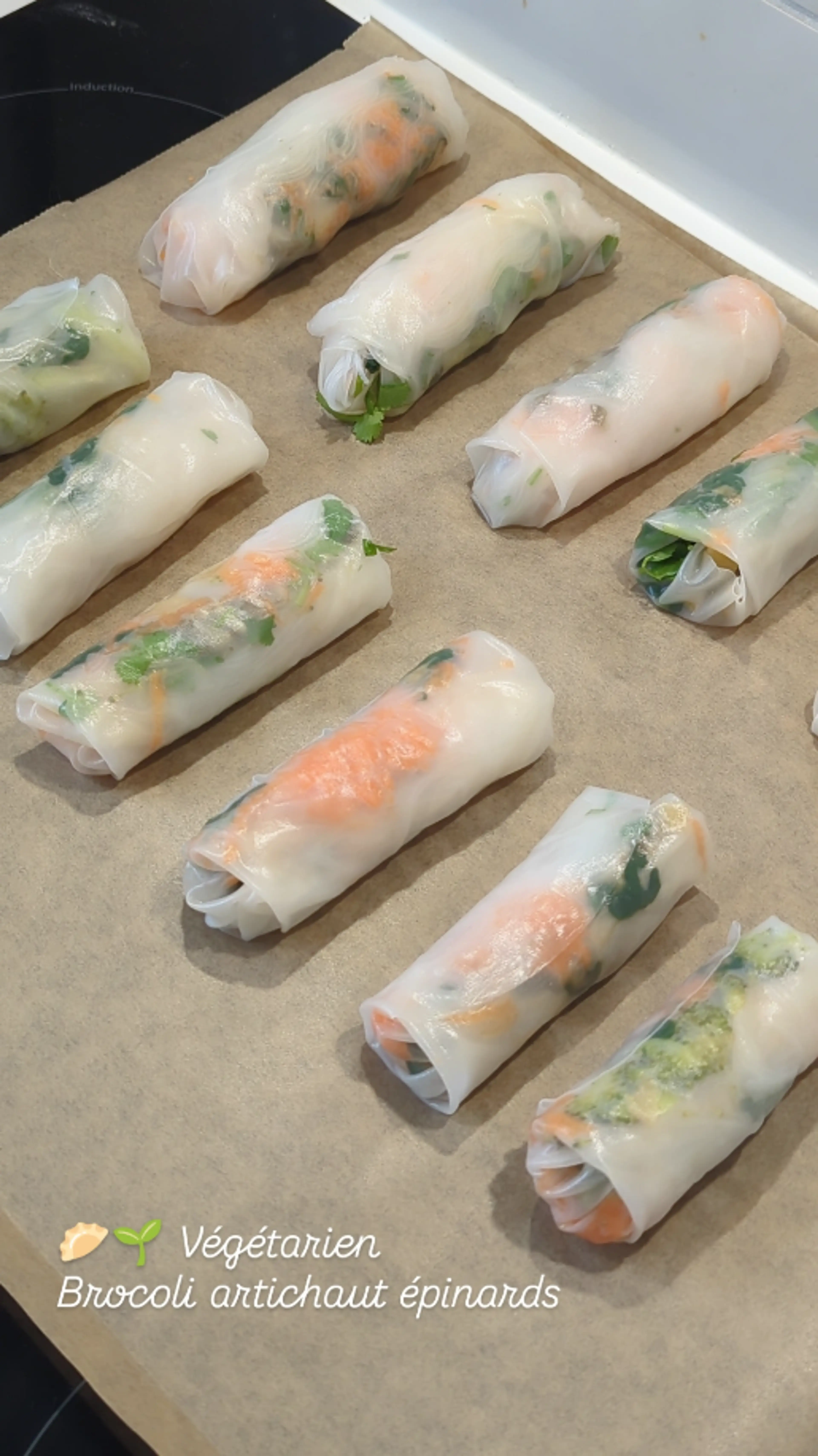 🌿 Rouleaux de Printemps Revisités aux Épinards & Tofu