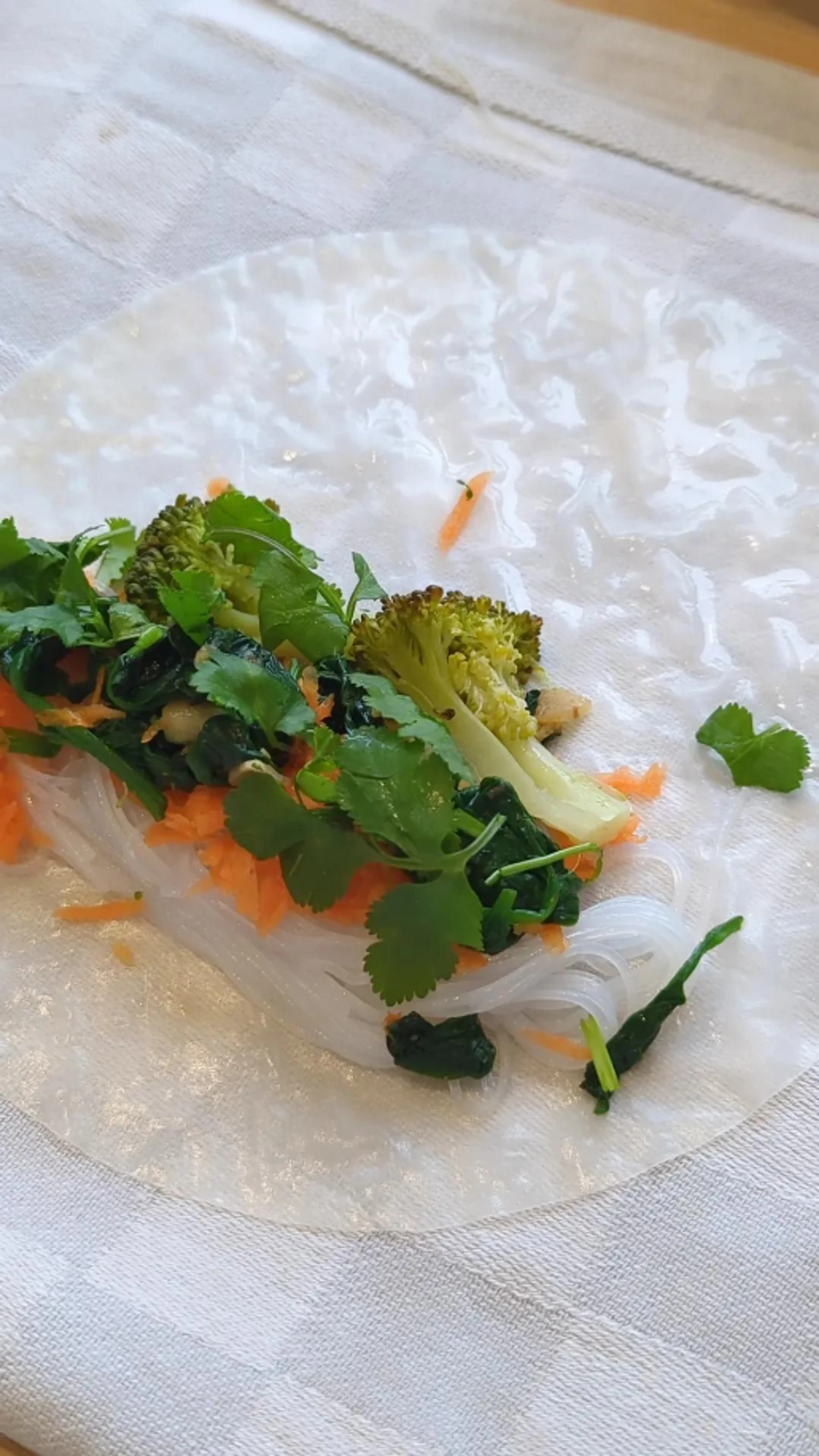 🌿 Rouleaux de Printemps Revisités aux Épinards & Tofu