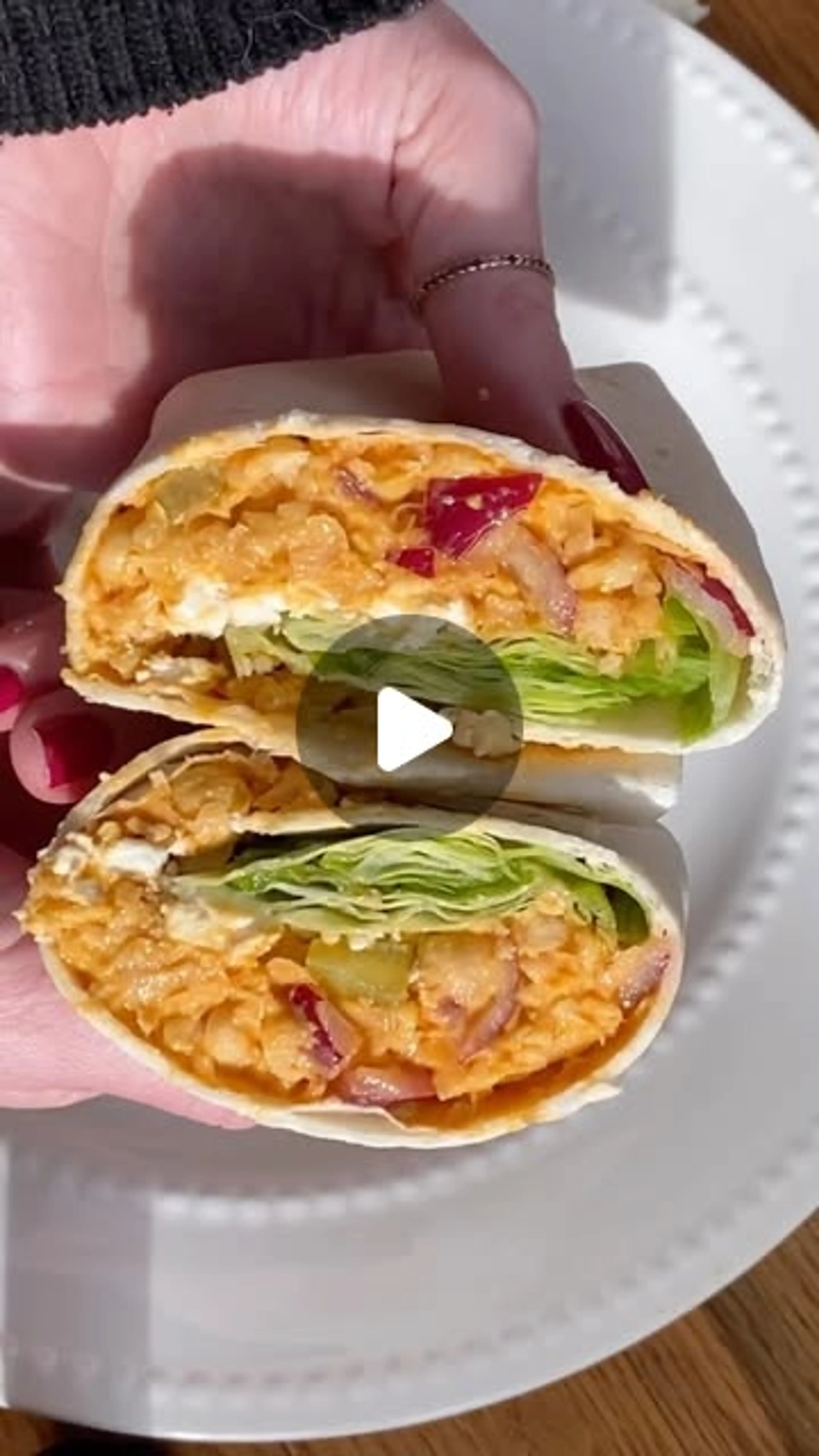 Easy Buffalo Chickpea Wrap for You Hotties Who Work or Want