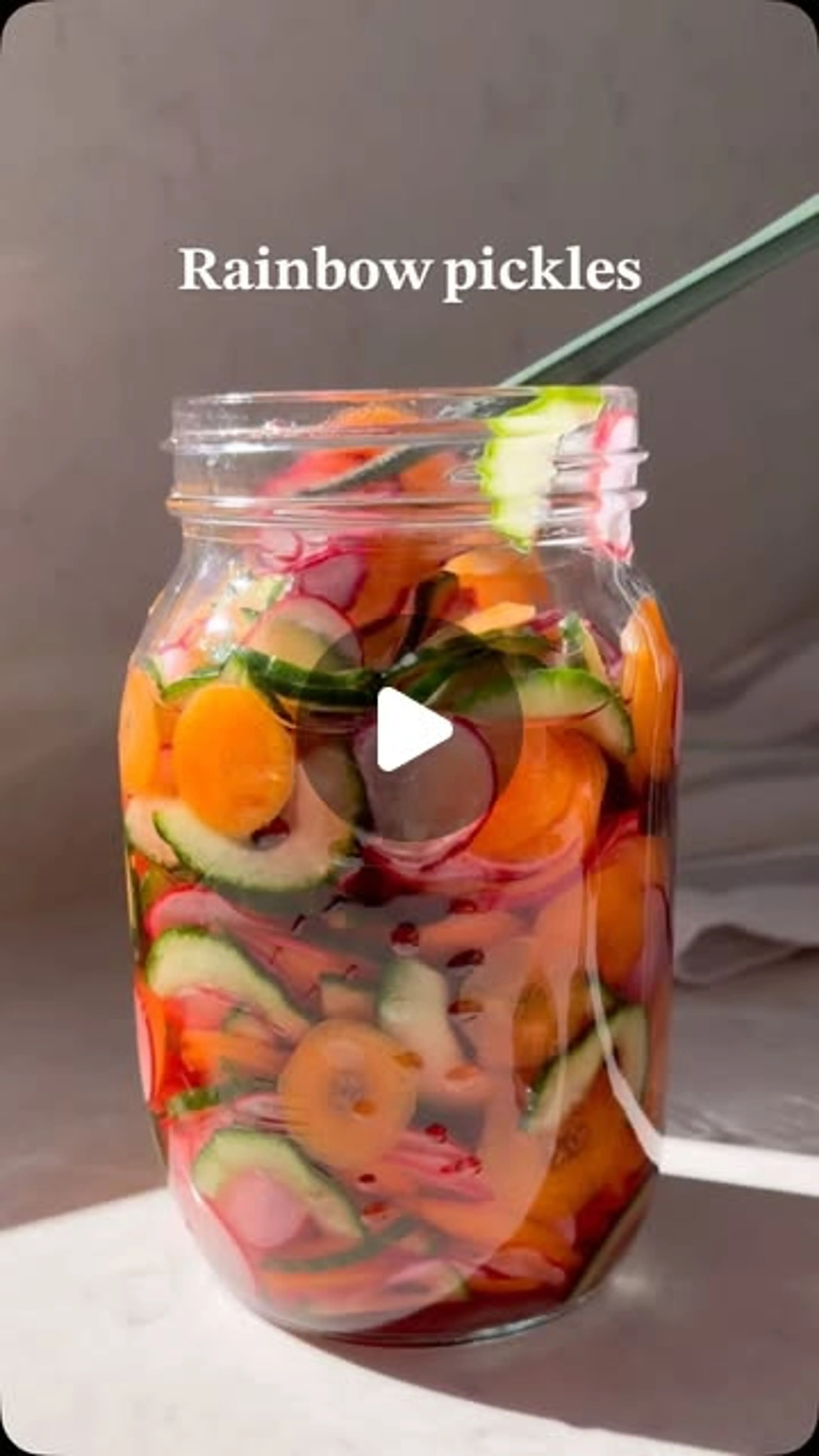 Quick Rainbow Pickles