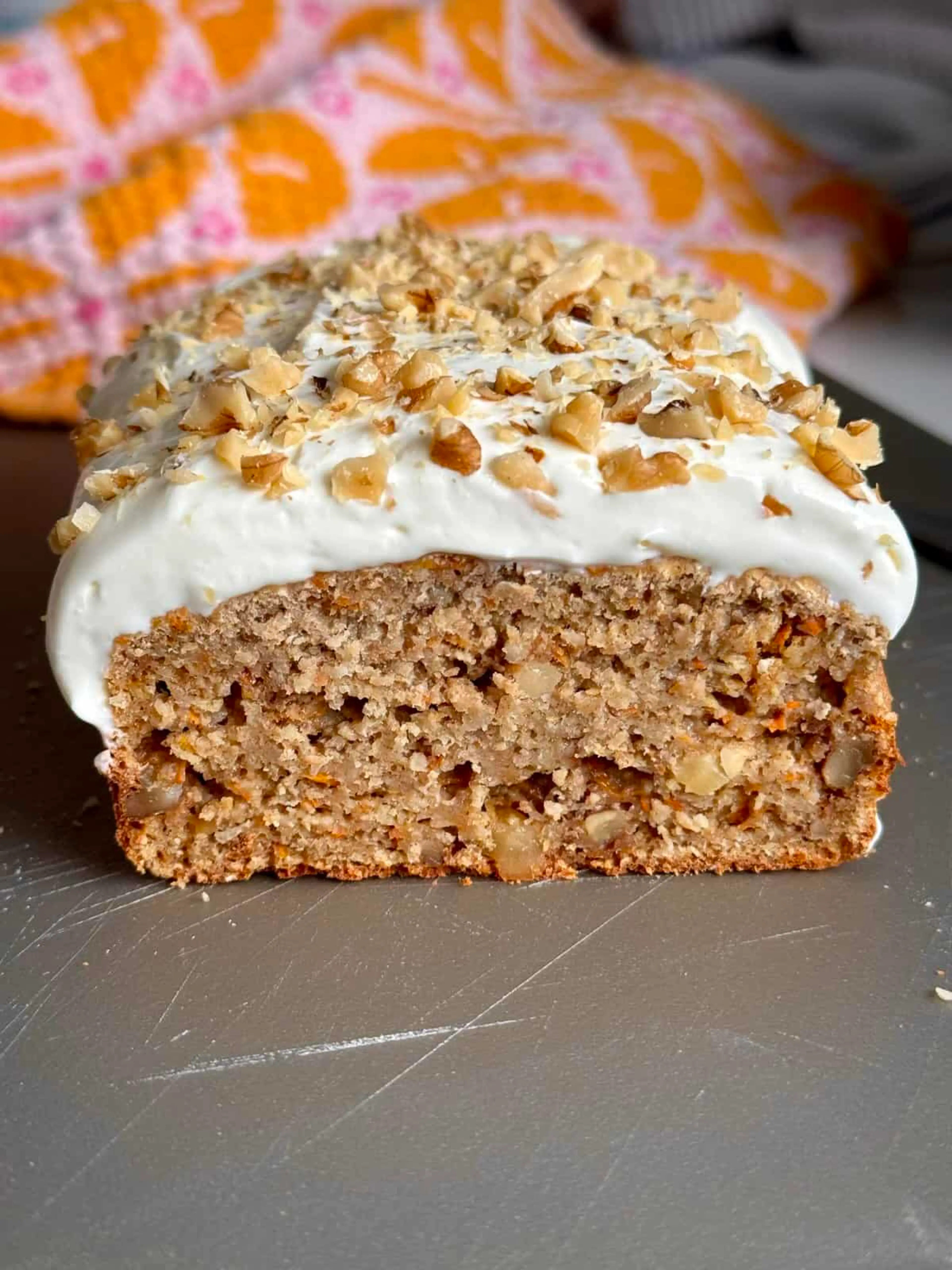 Healthy Oatmeal Carrot Cake Loaf