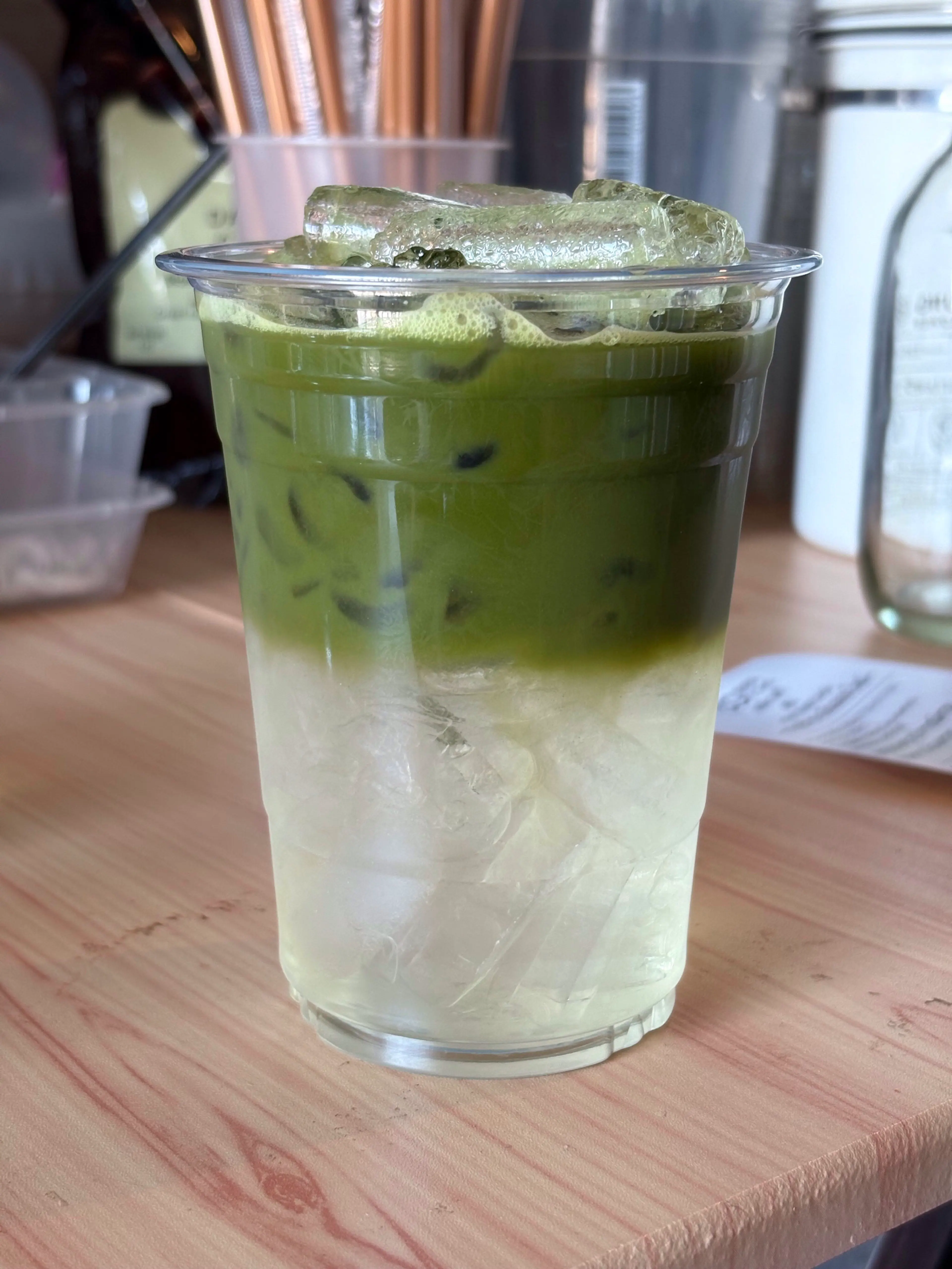 มัทฉะน้ำช่อดอกมะพร้าว