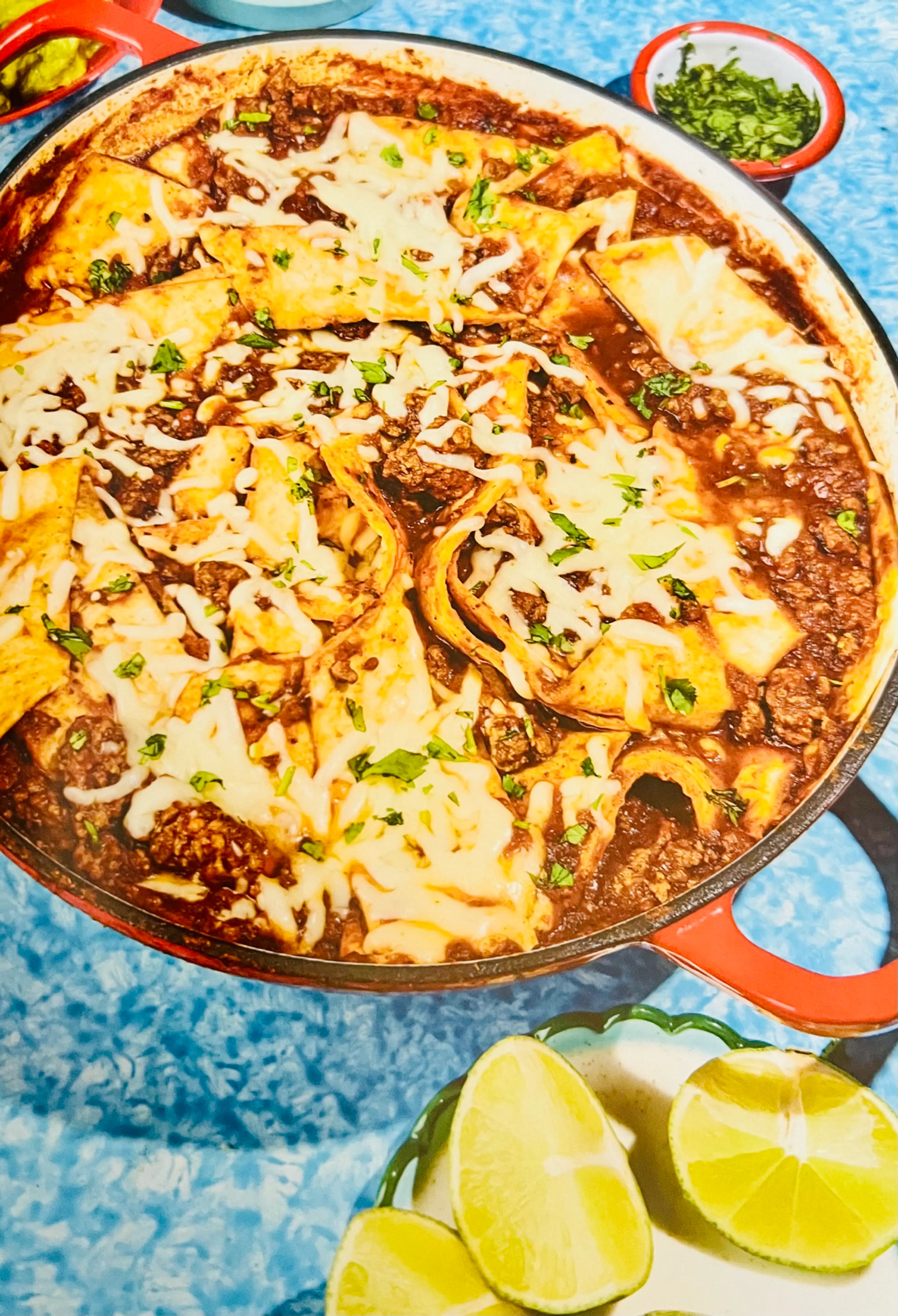 Cheesy Chilli Enchiladas