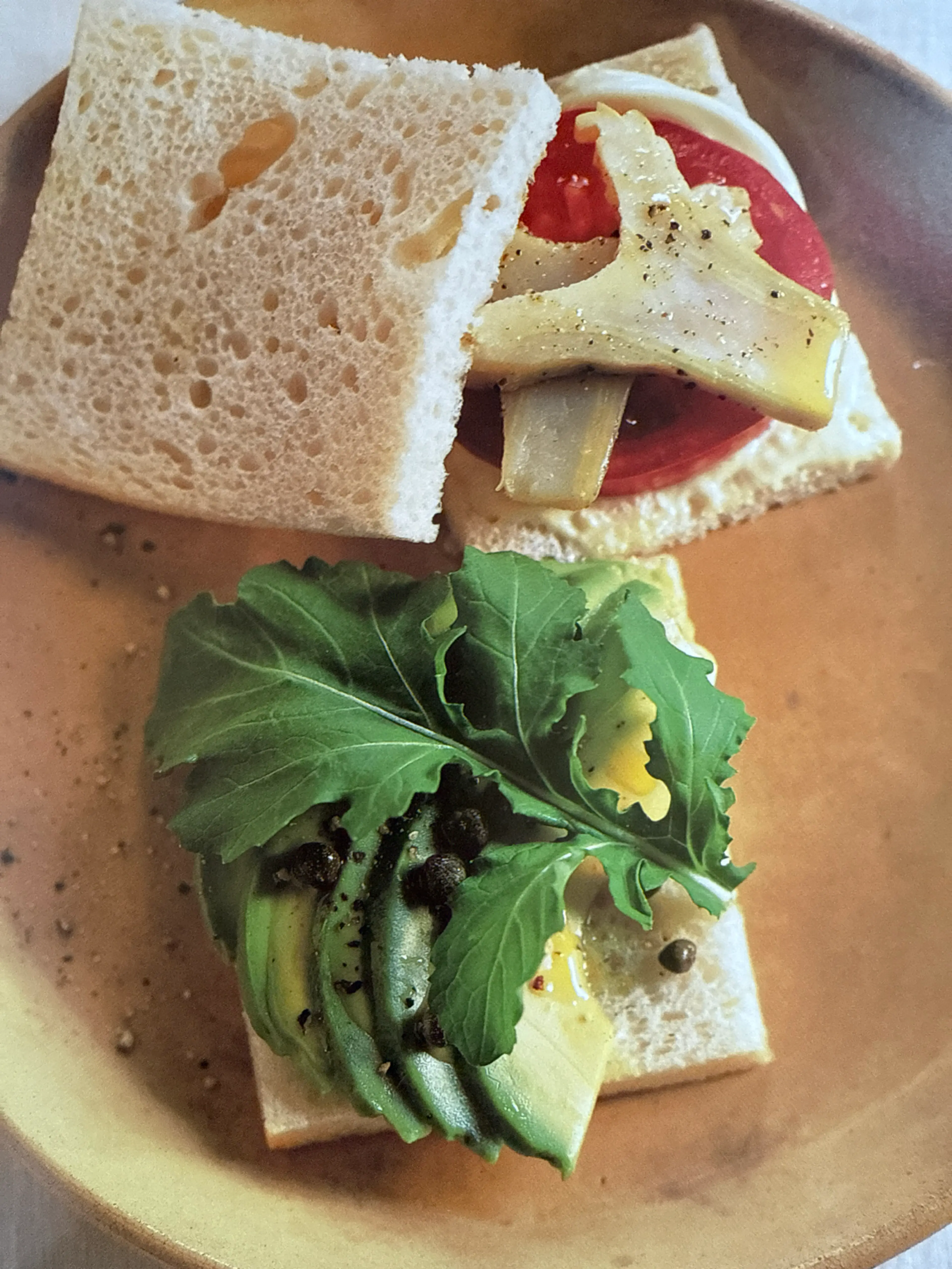 Artichoke and Tomato Tramezzini