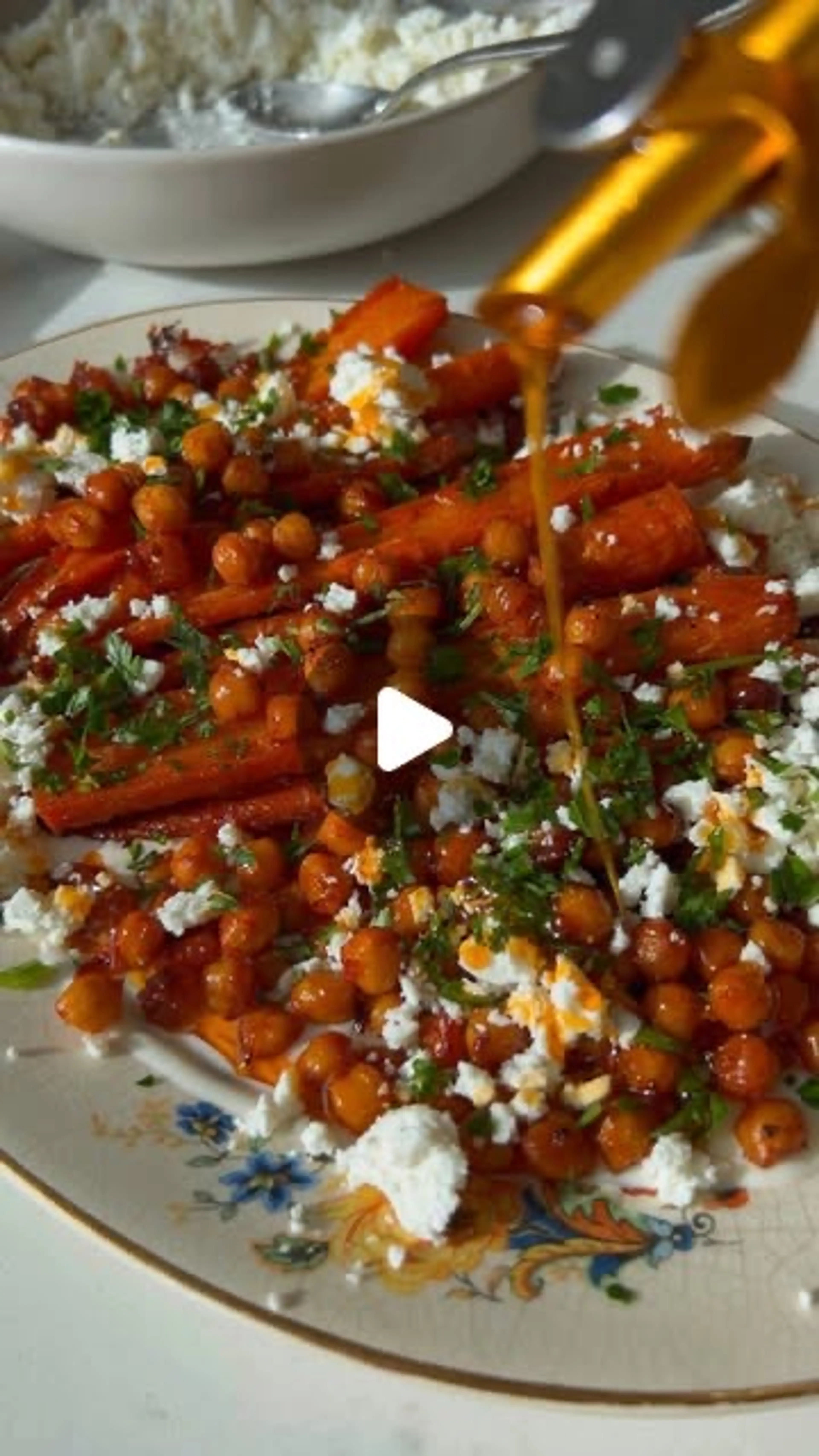Life-changing Harissa Carrots and Chickpeas with Yogurt and