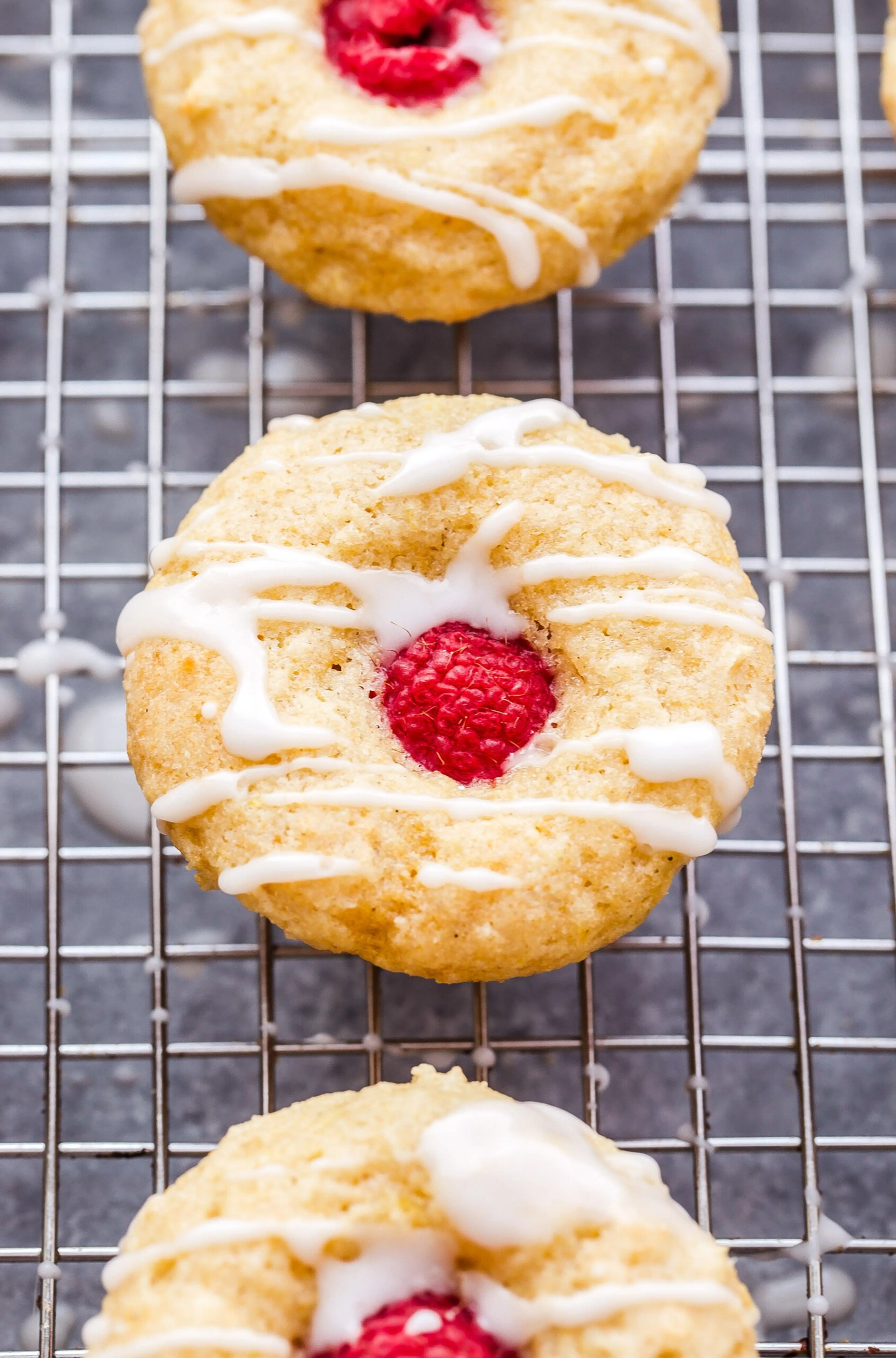 Lemon Glazed Raspberry Muffins