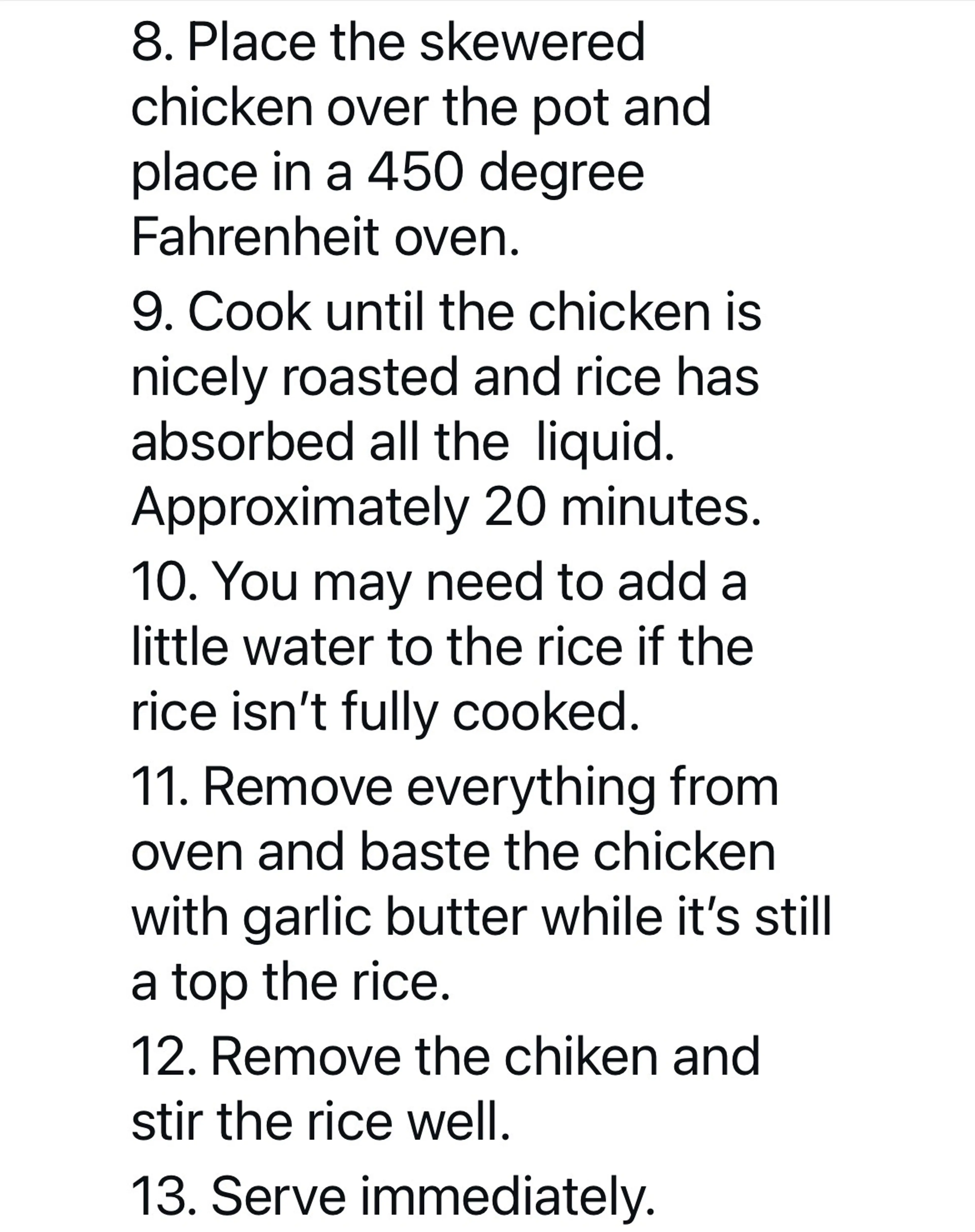 One Pan Chicken & Rice