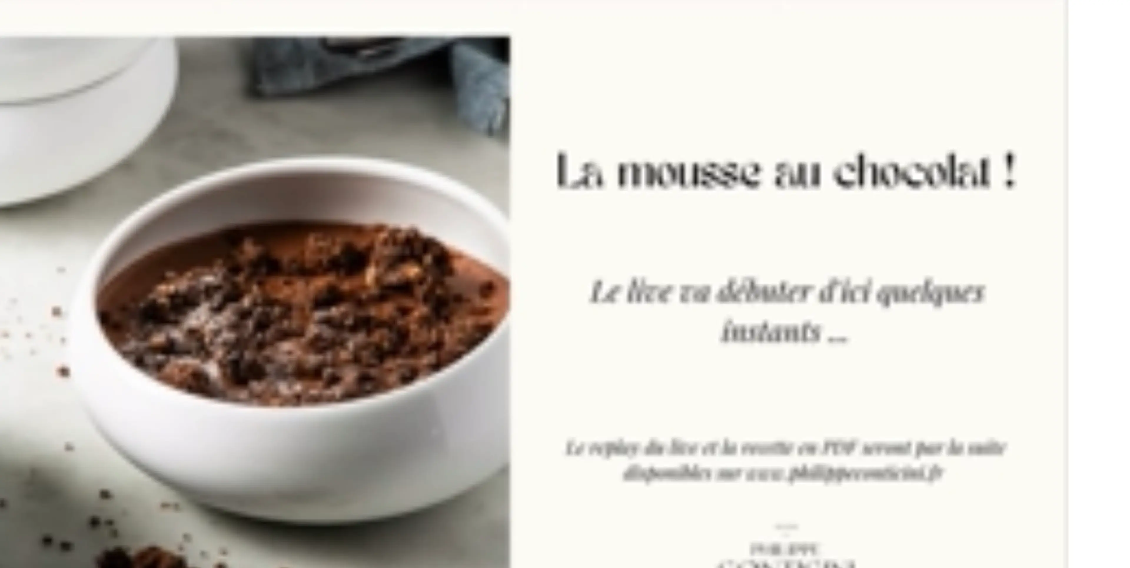 Mousse au Chocolate