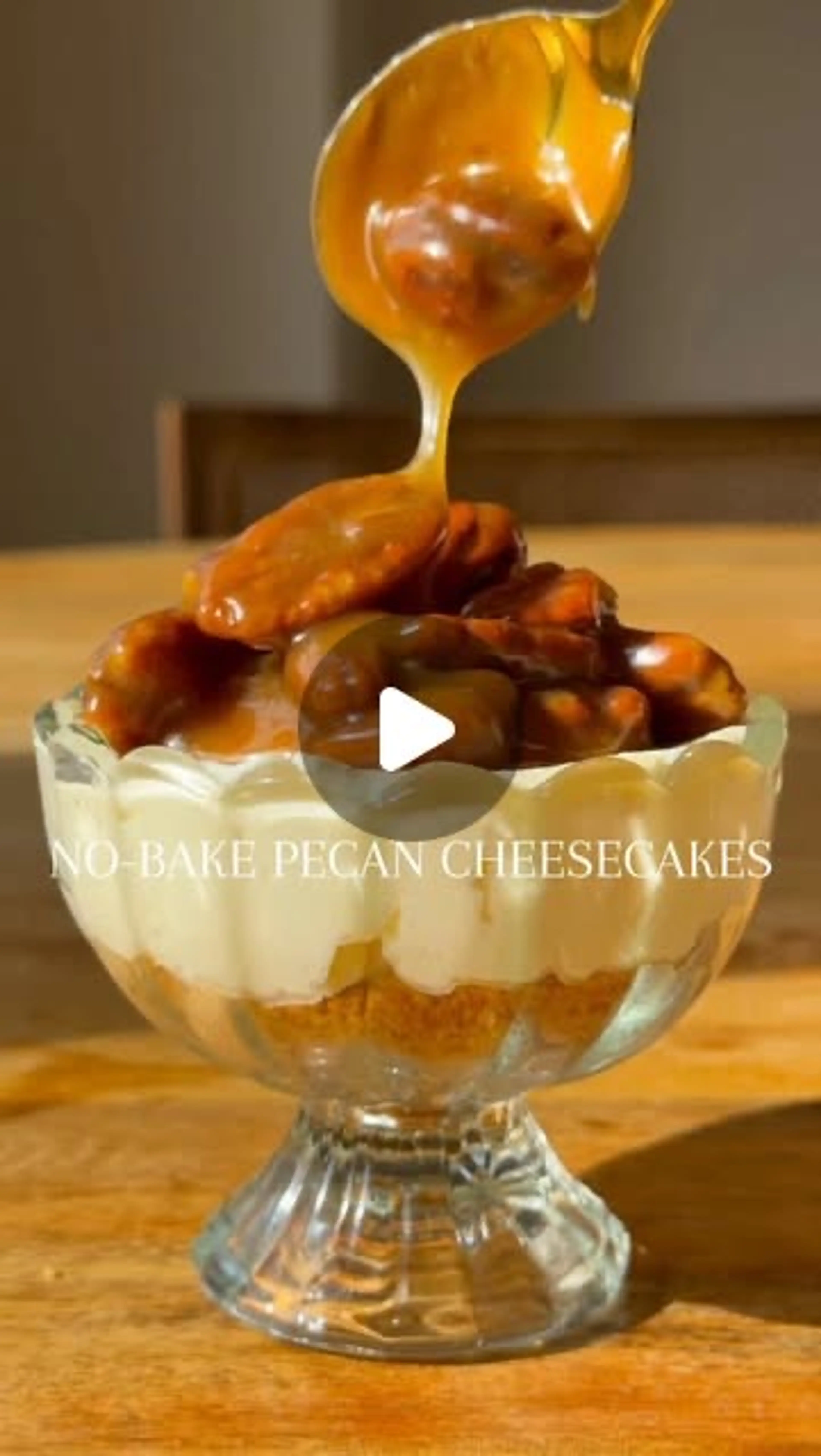 No Bake Pecan Pie Cheesecakes