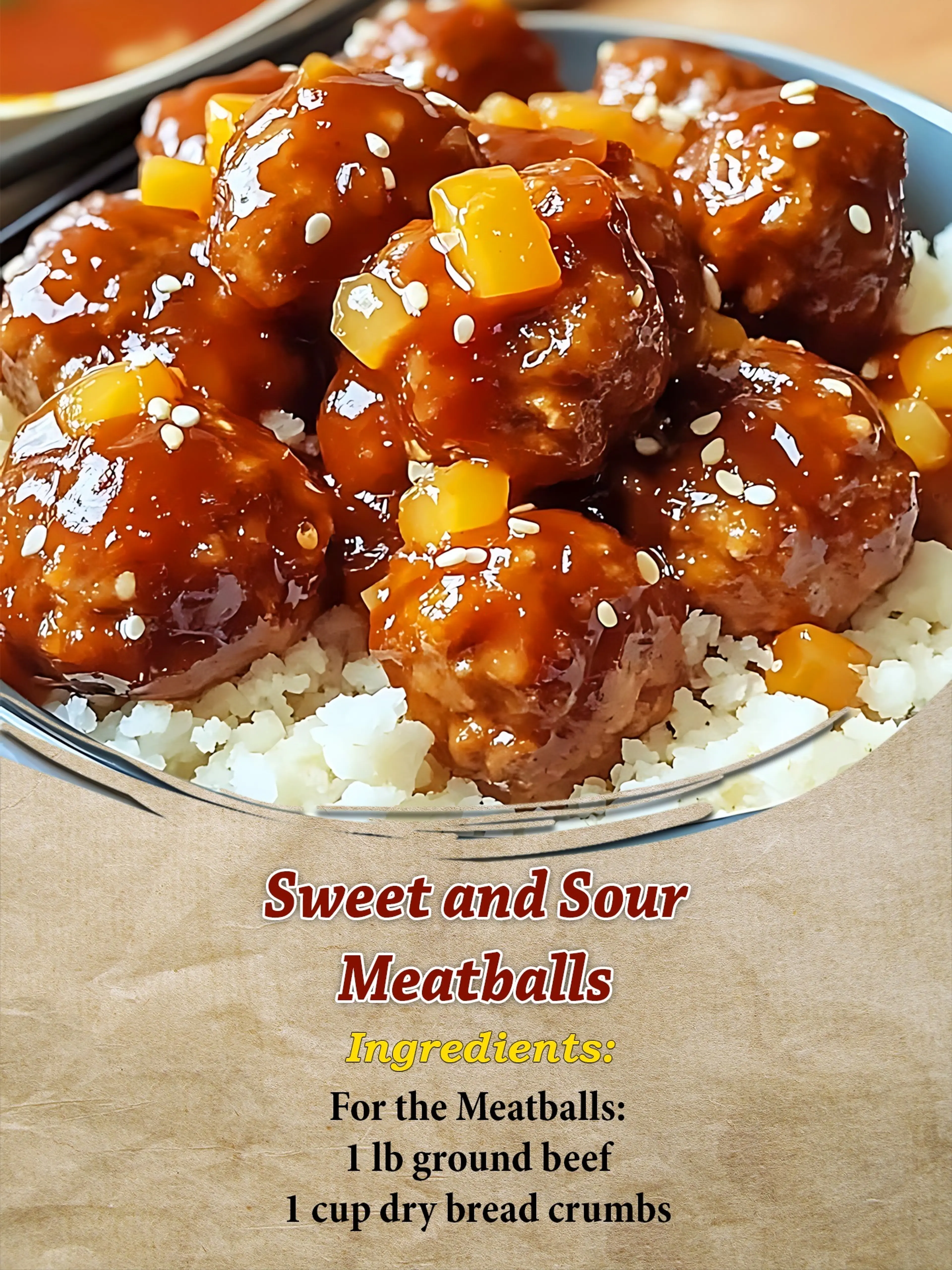 Sweet and Sour Meatballs