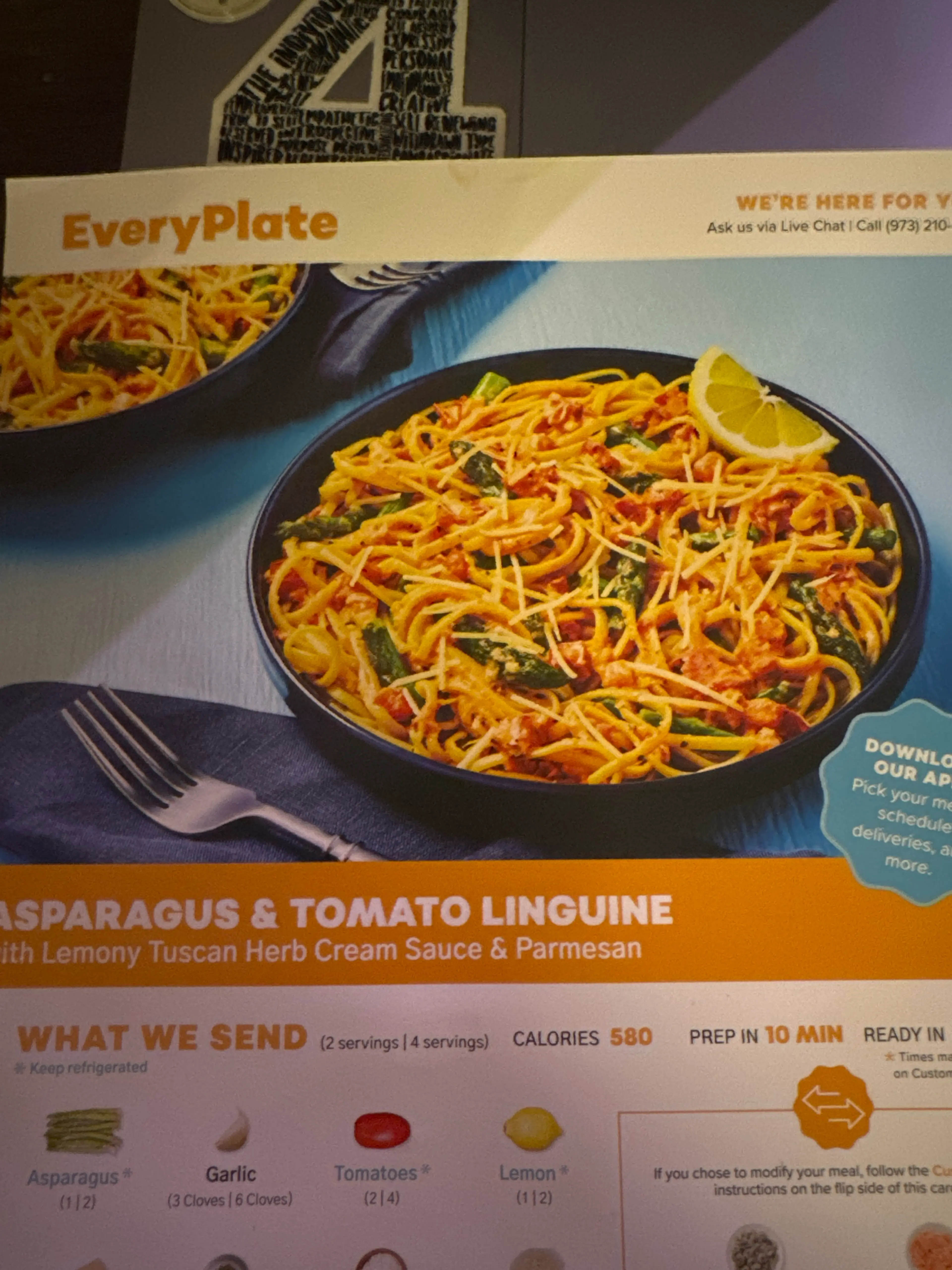 ASPARAGUS & TOMATO LINGUIN with Lemony Tuscan Herb Cream Sau