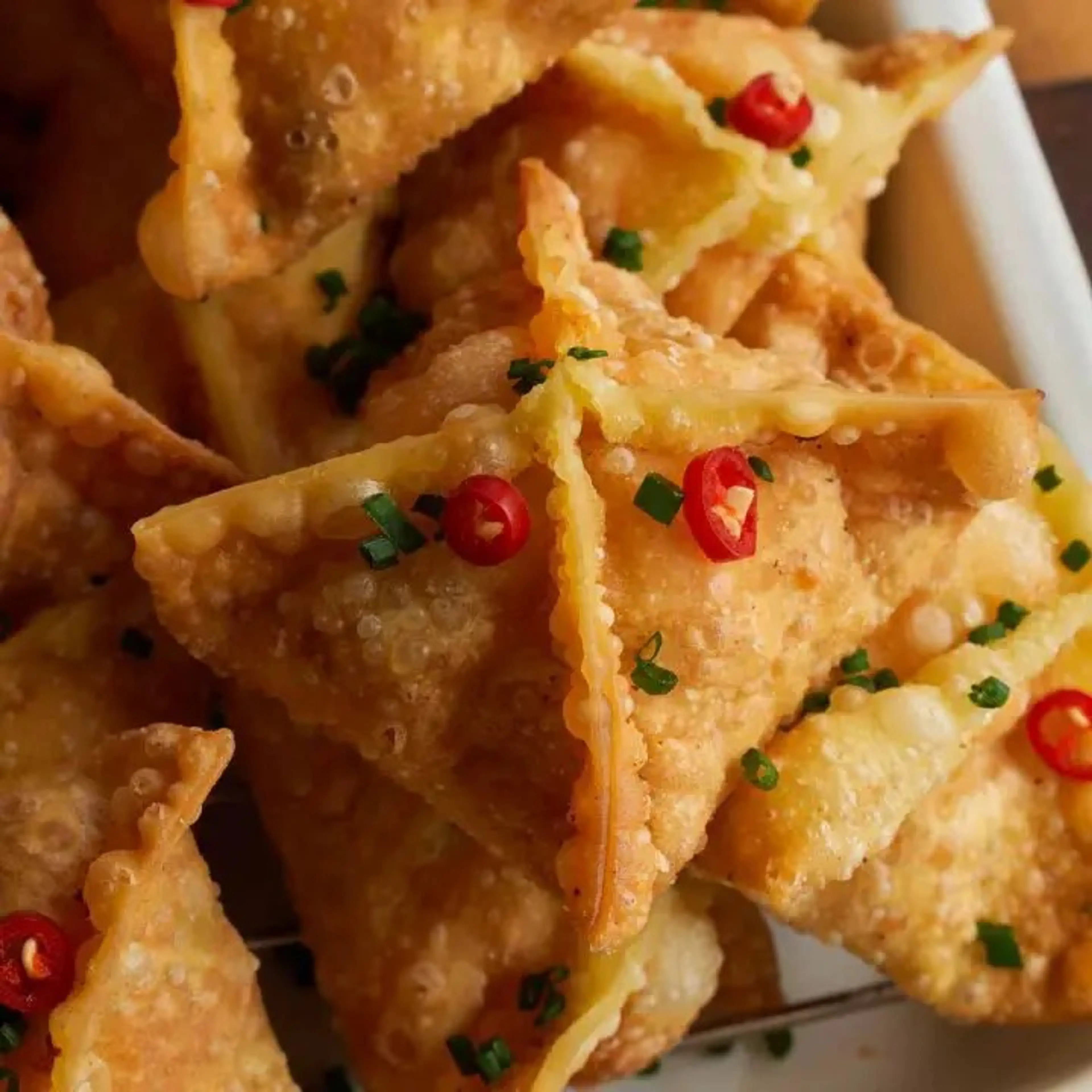 Spicy Buldak Crab Rangoons