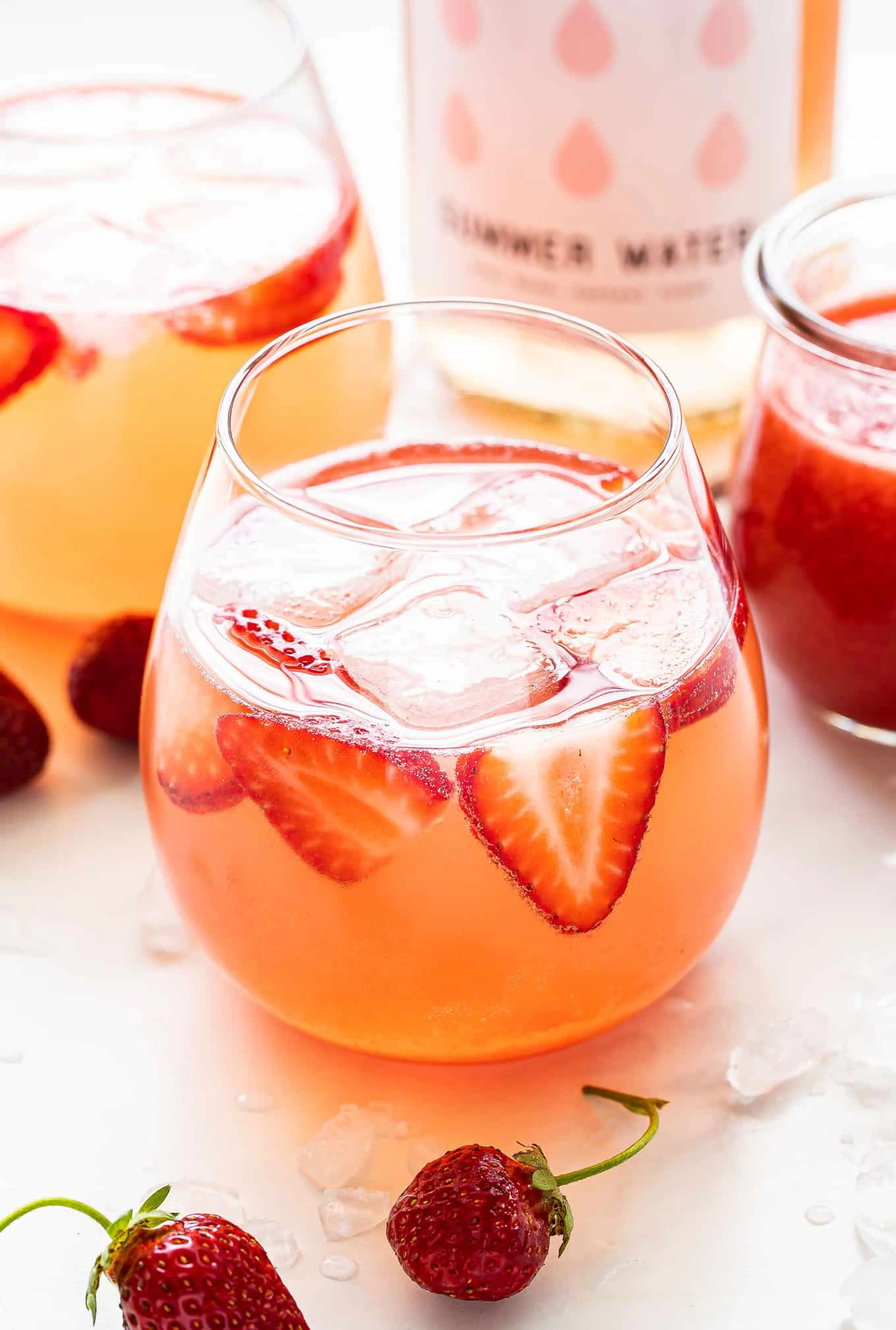 Strawberry Rosé Spritzer