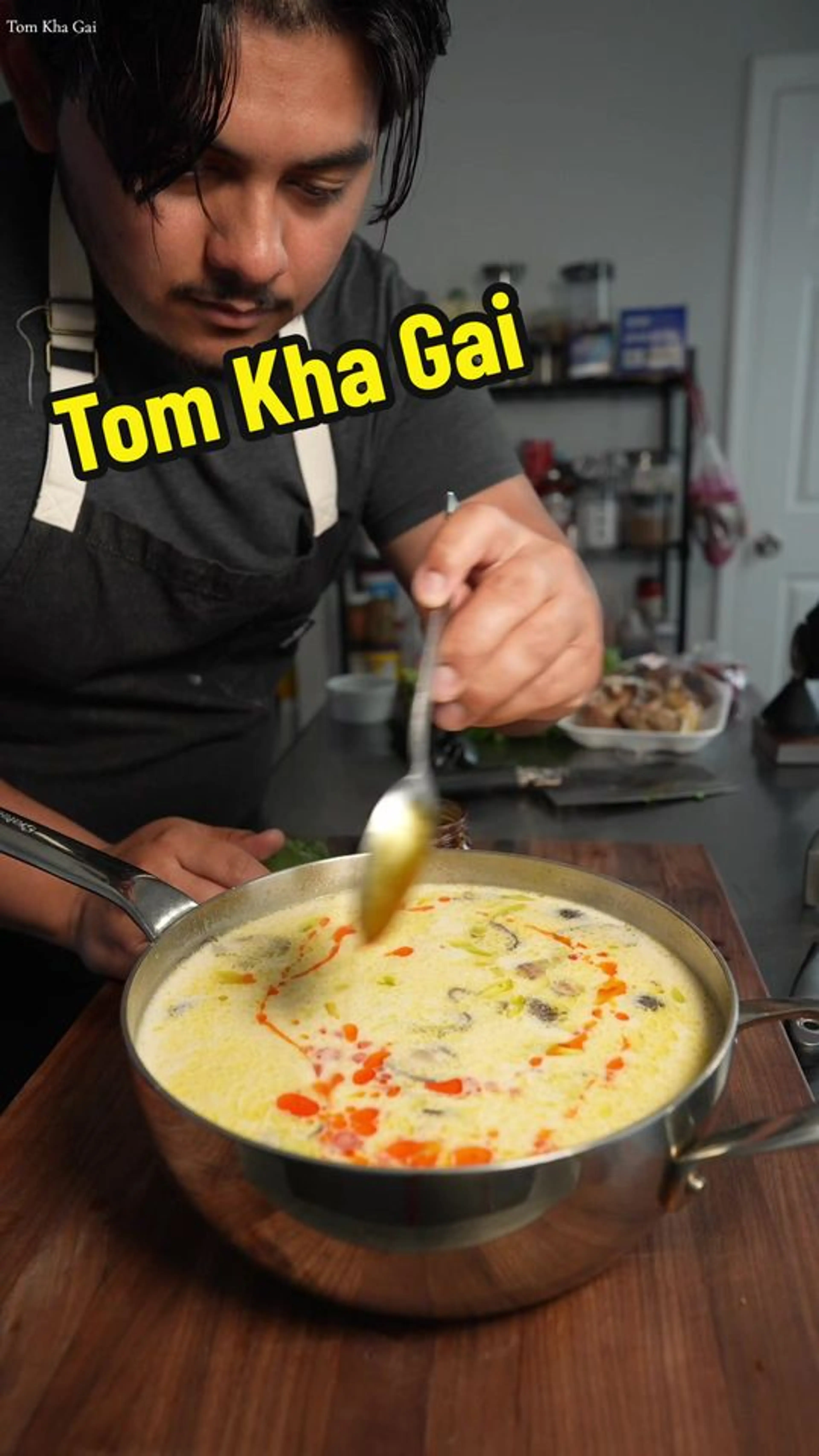 Let Me Hug You, Not a Real Hug but a Soupy One. Tom Kha Gai
