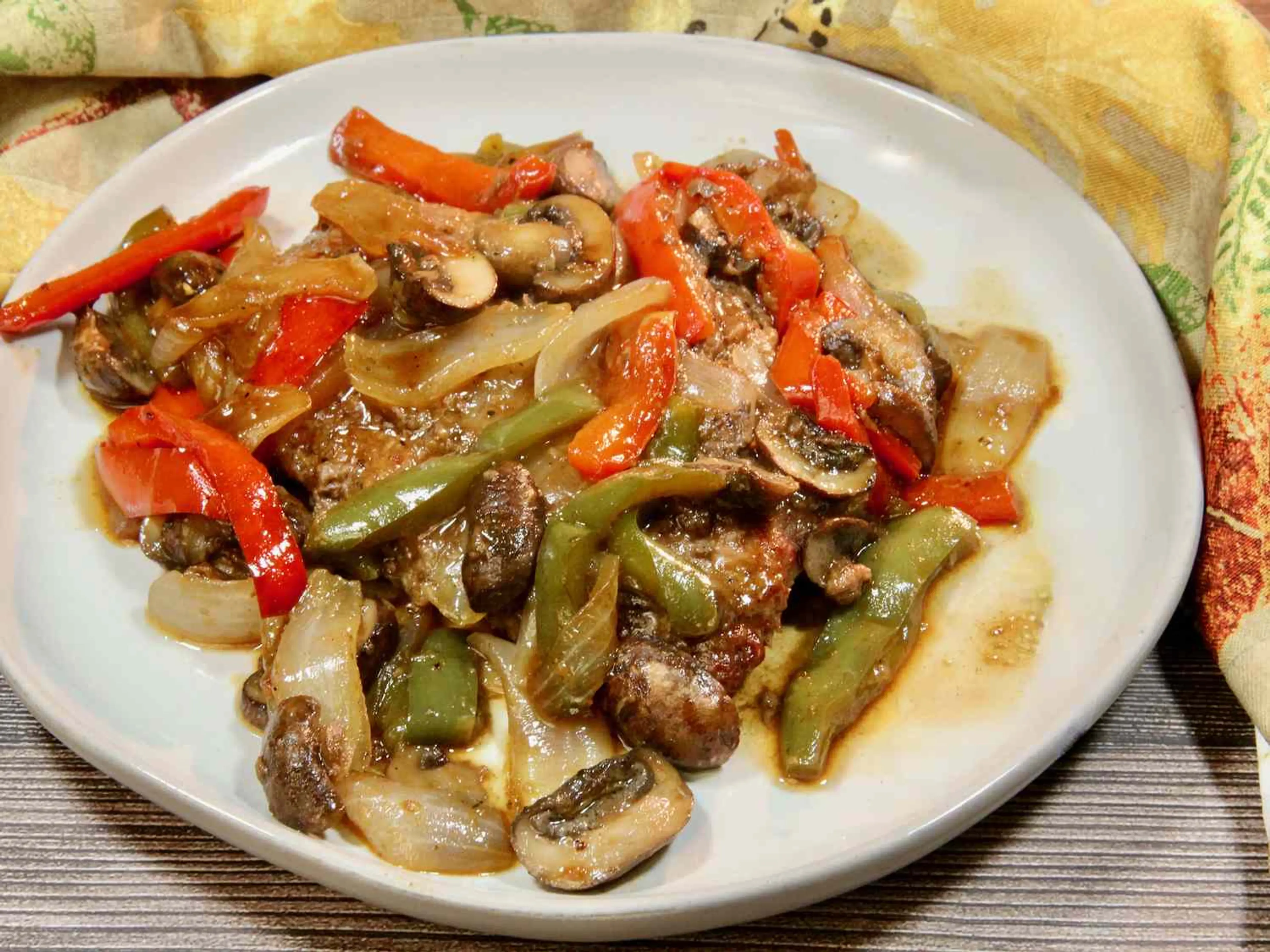 Oven-Baked Pepper Steak