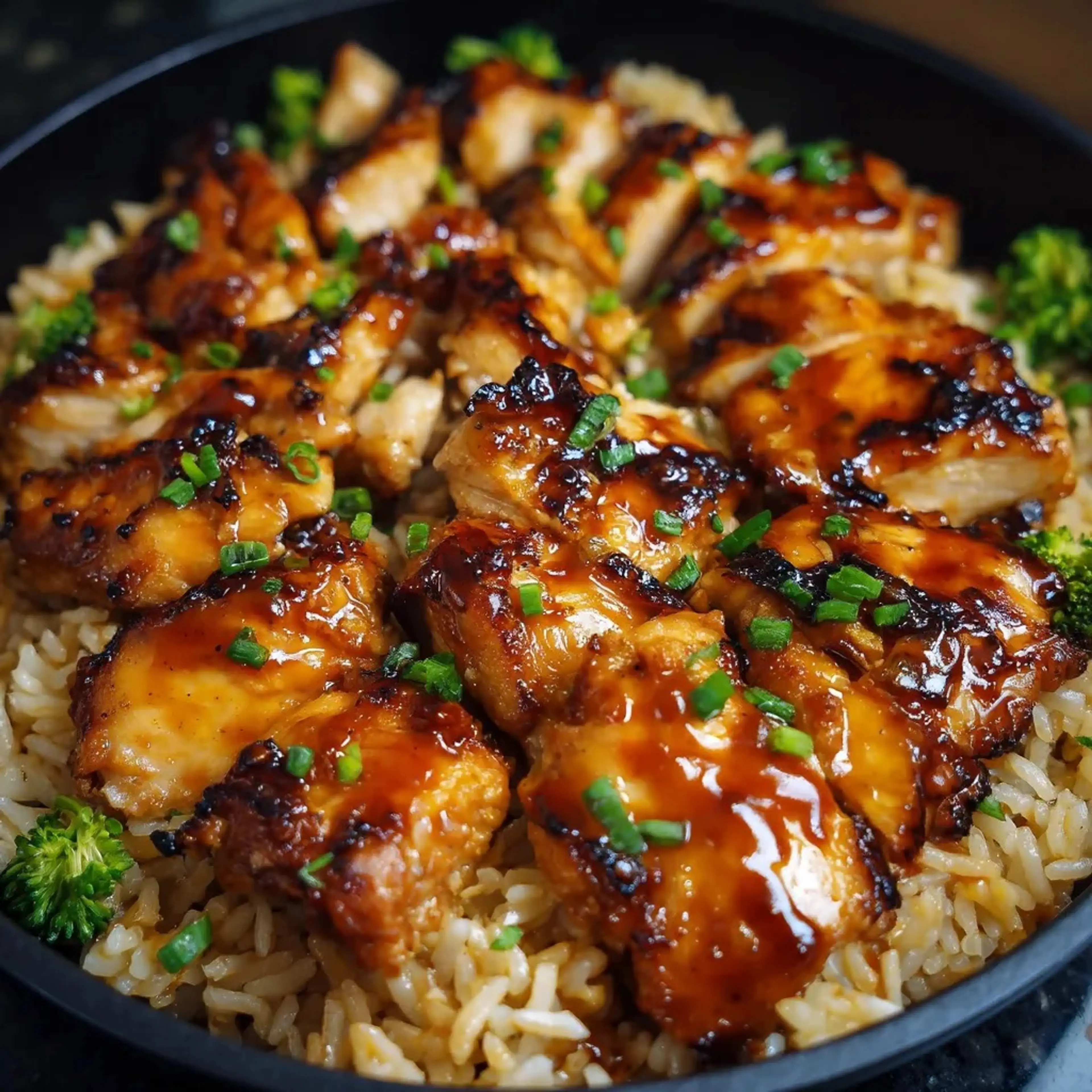 Honey BBQ Chicken & Rice