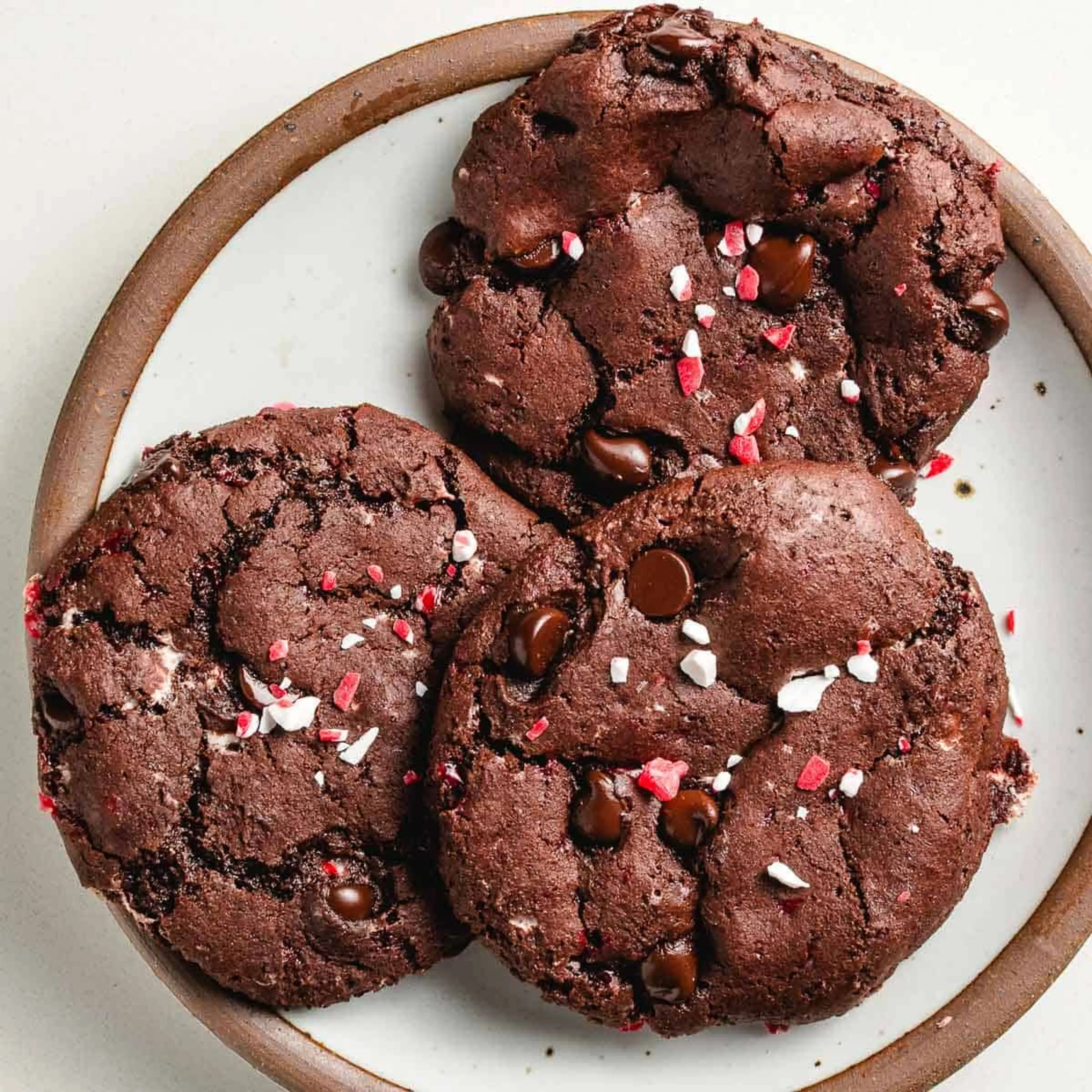 Sourdough Chocolate Peppermint Cookies