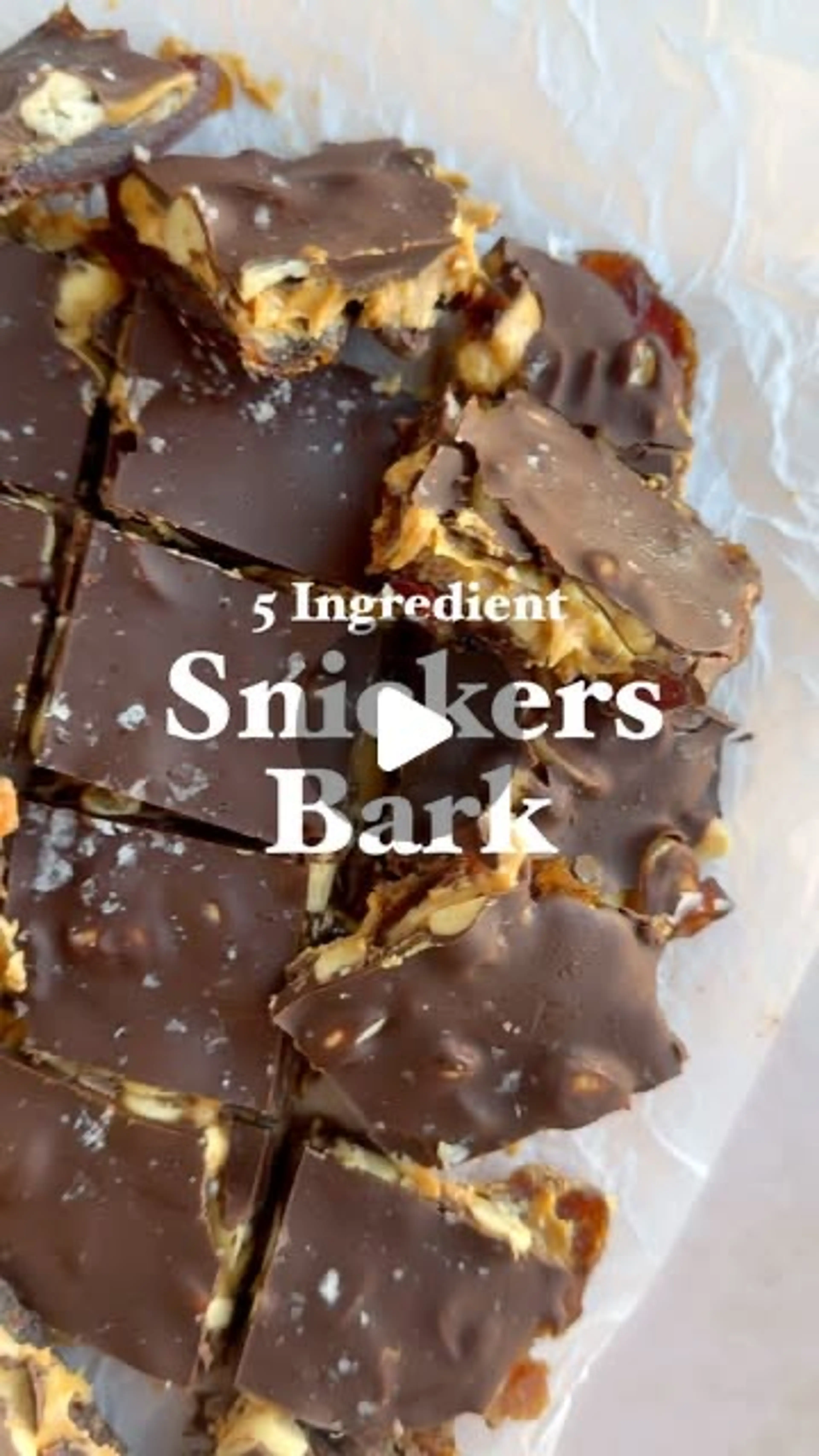Snickers Date Bark