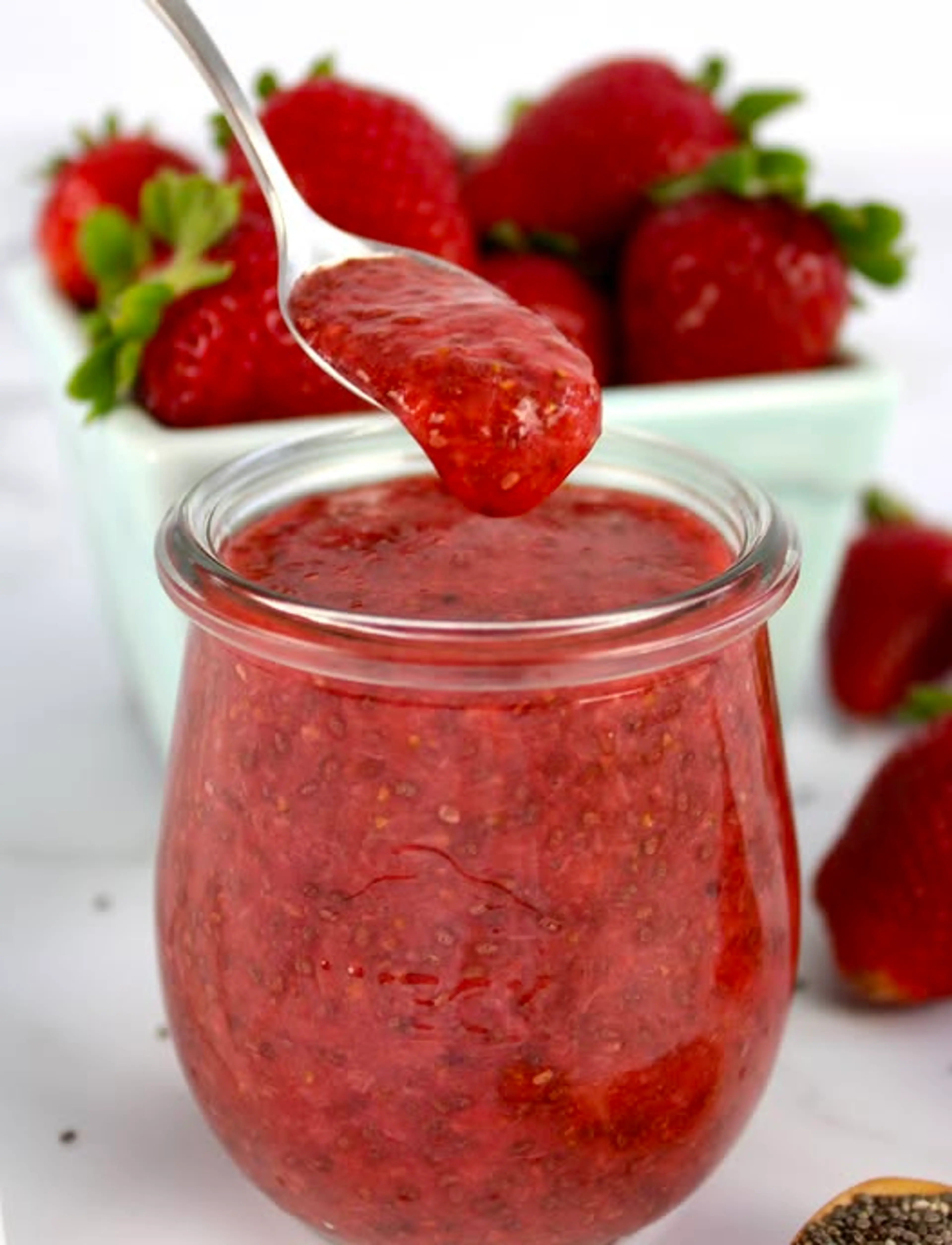 Keto Strawberry Chia Seed Jam