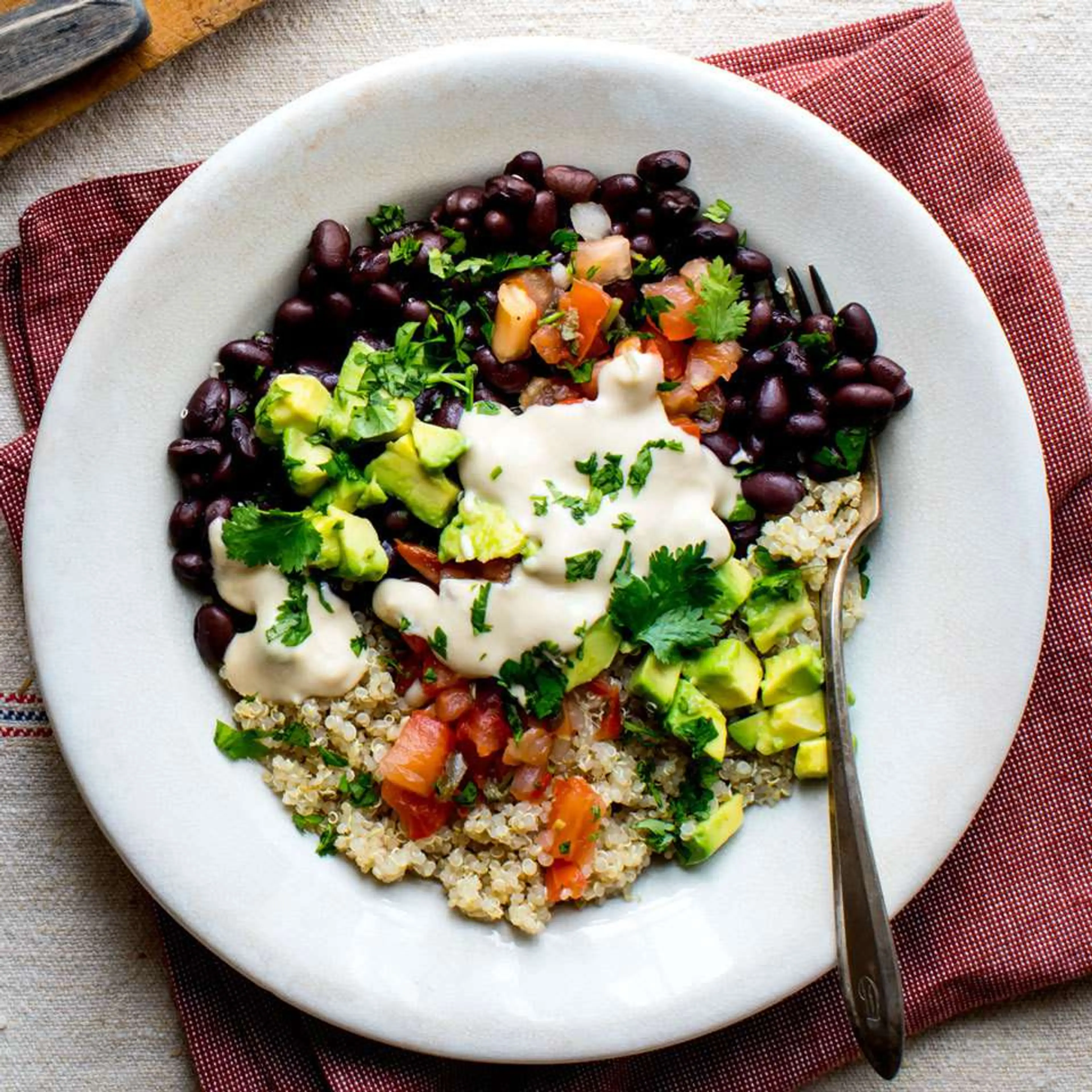 Black Bean-Quinoa Bowl