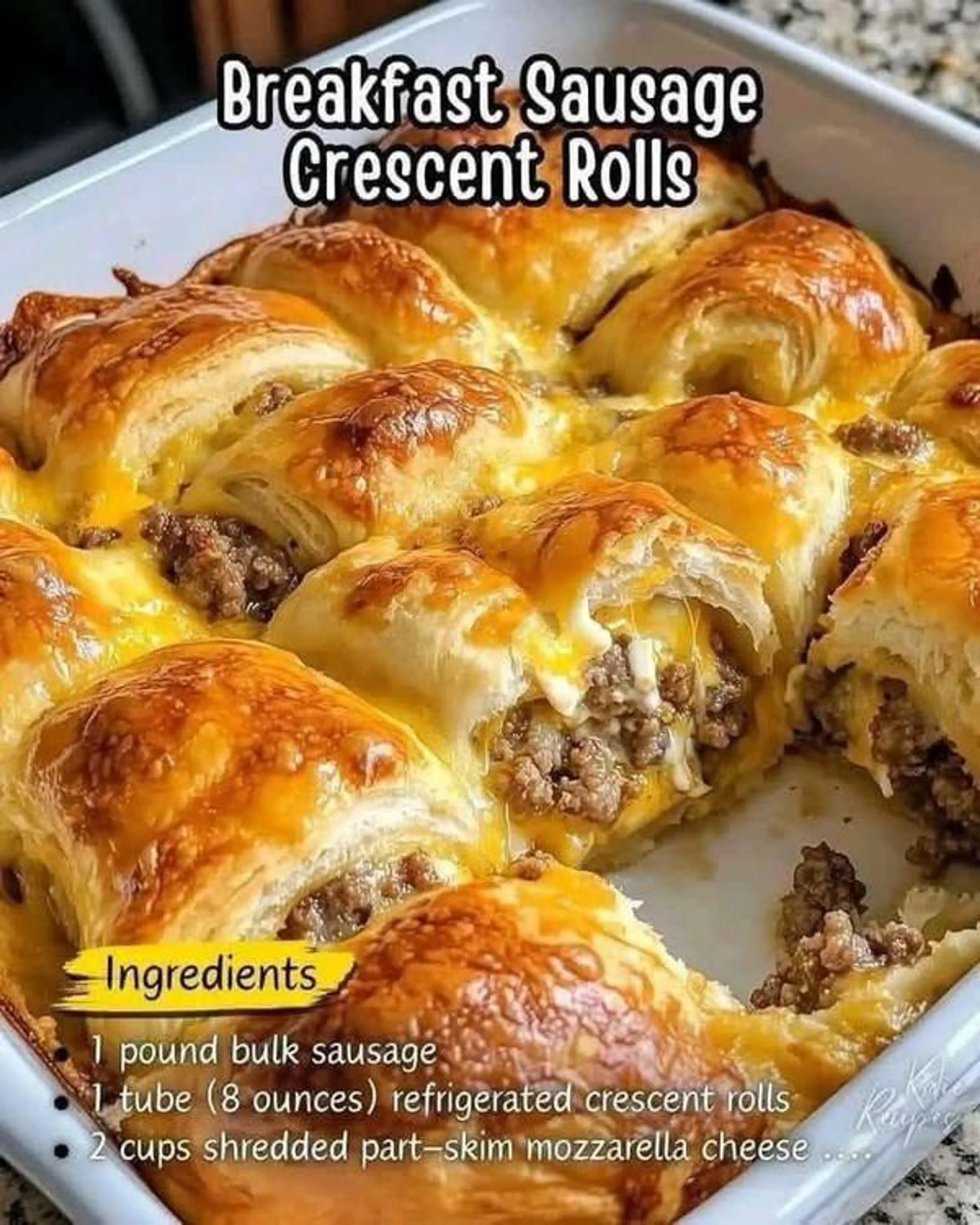 Breakfast Sausage Crescent Rolls