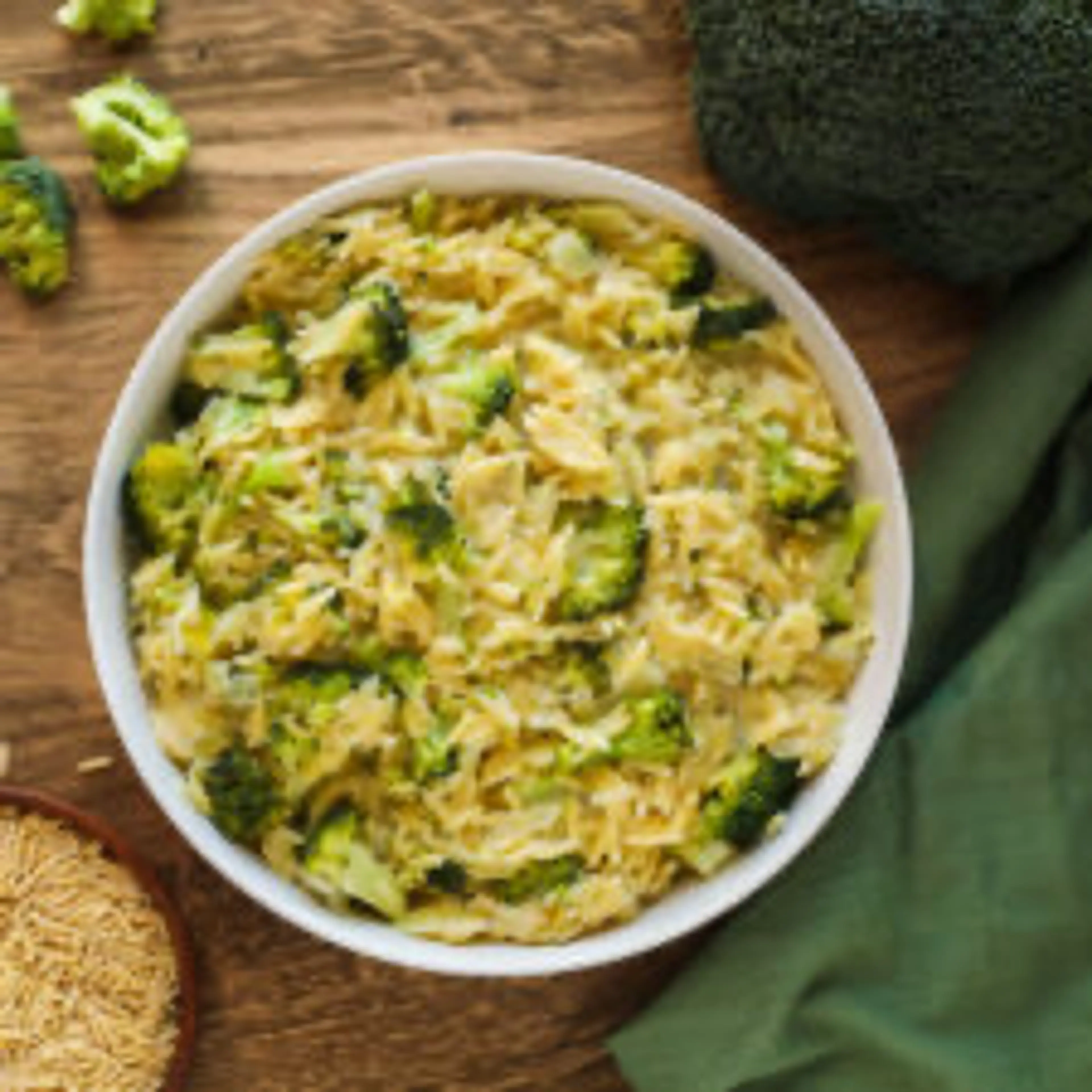 Broccoli and Orzo Skillet