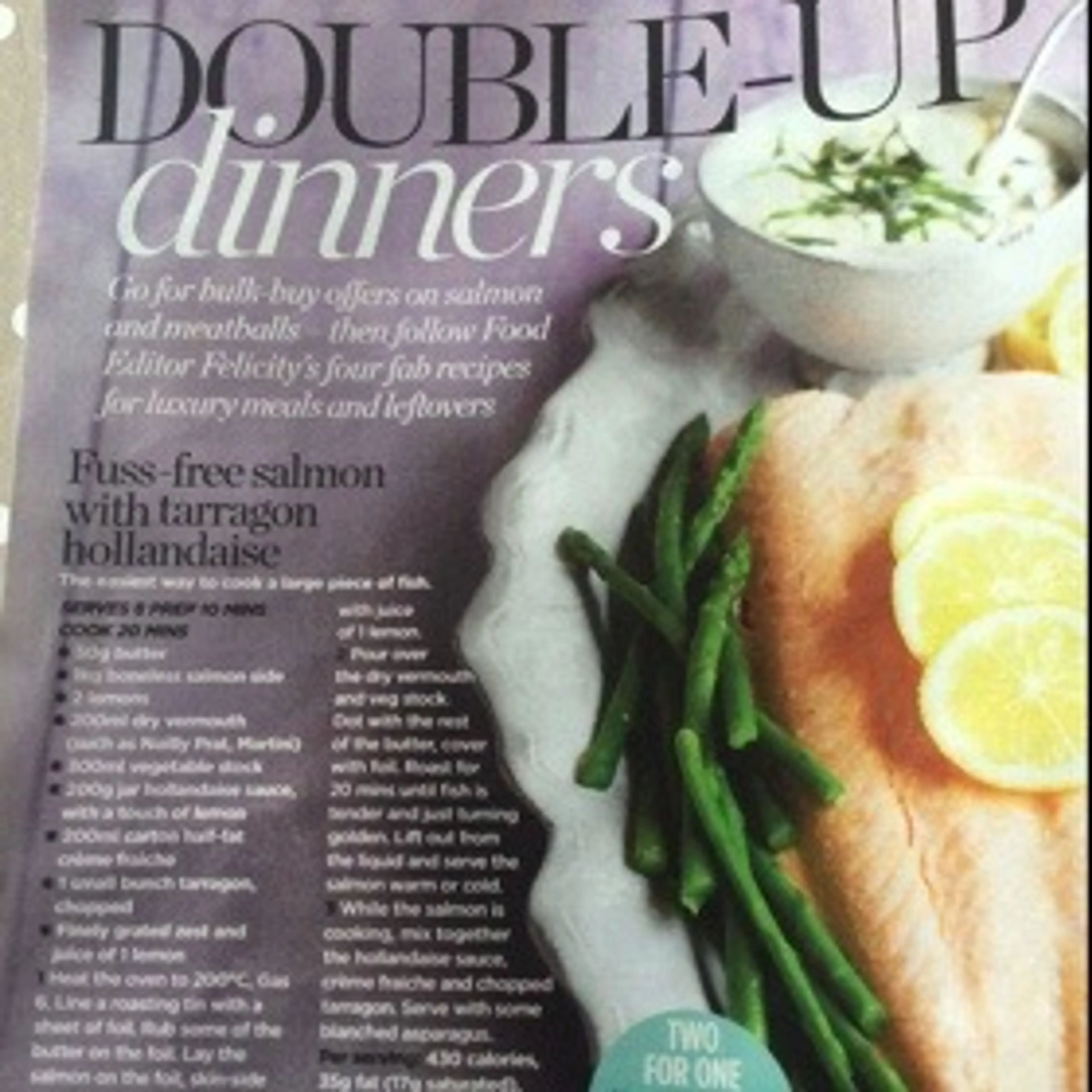 Fuss-free salmon with tarragon