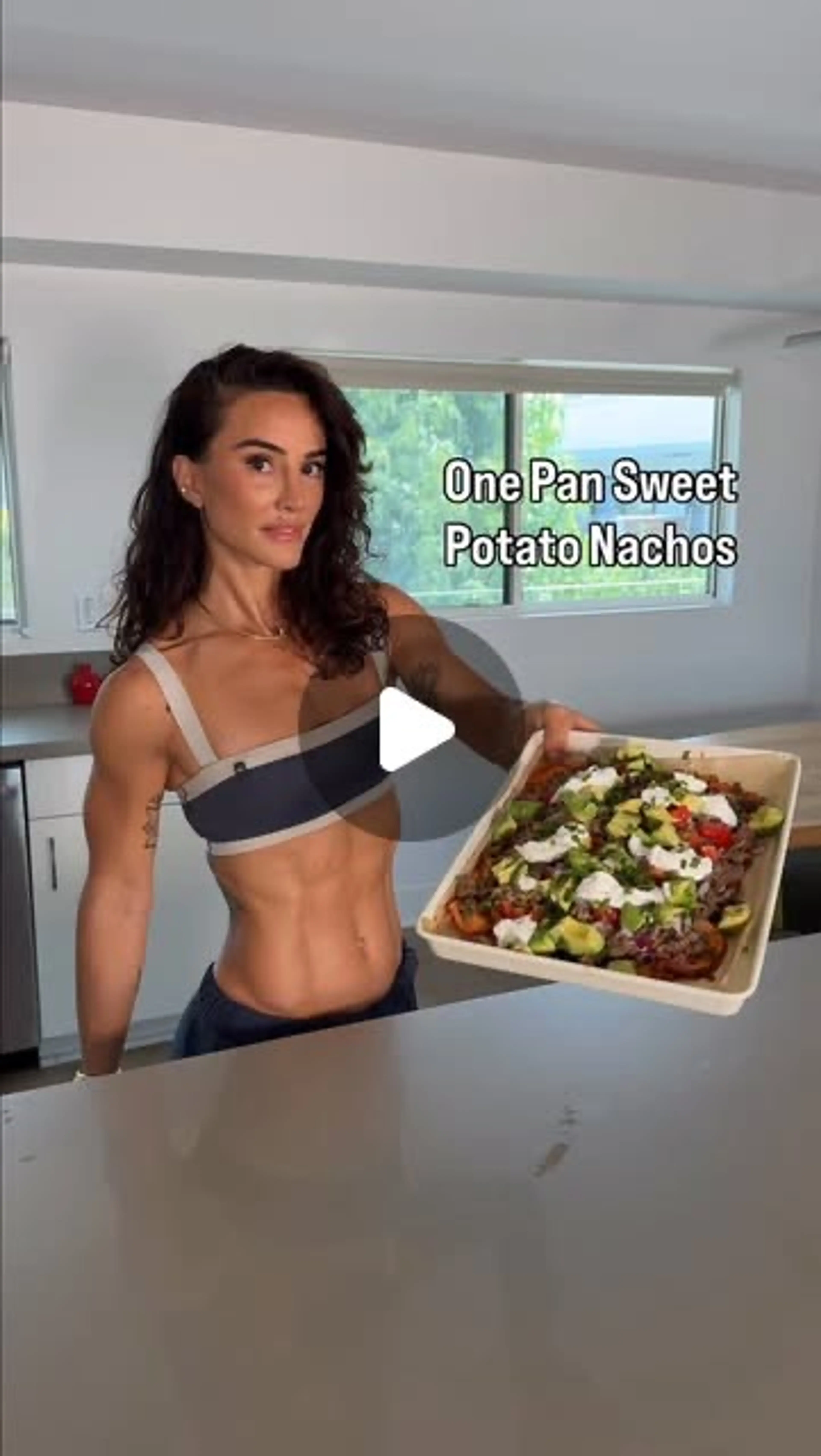 One Pan Sweet Potato Nachos - Packed with Protein and Good C