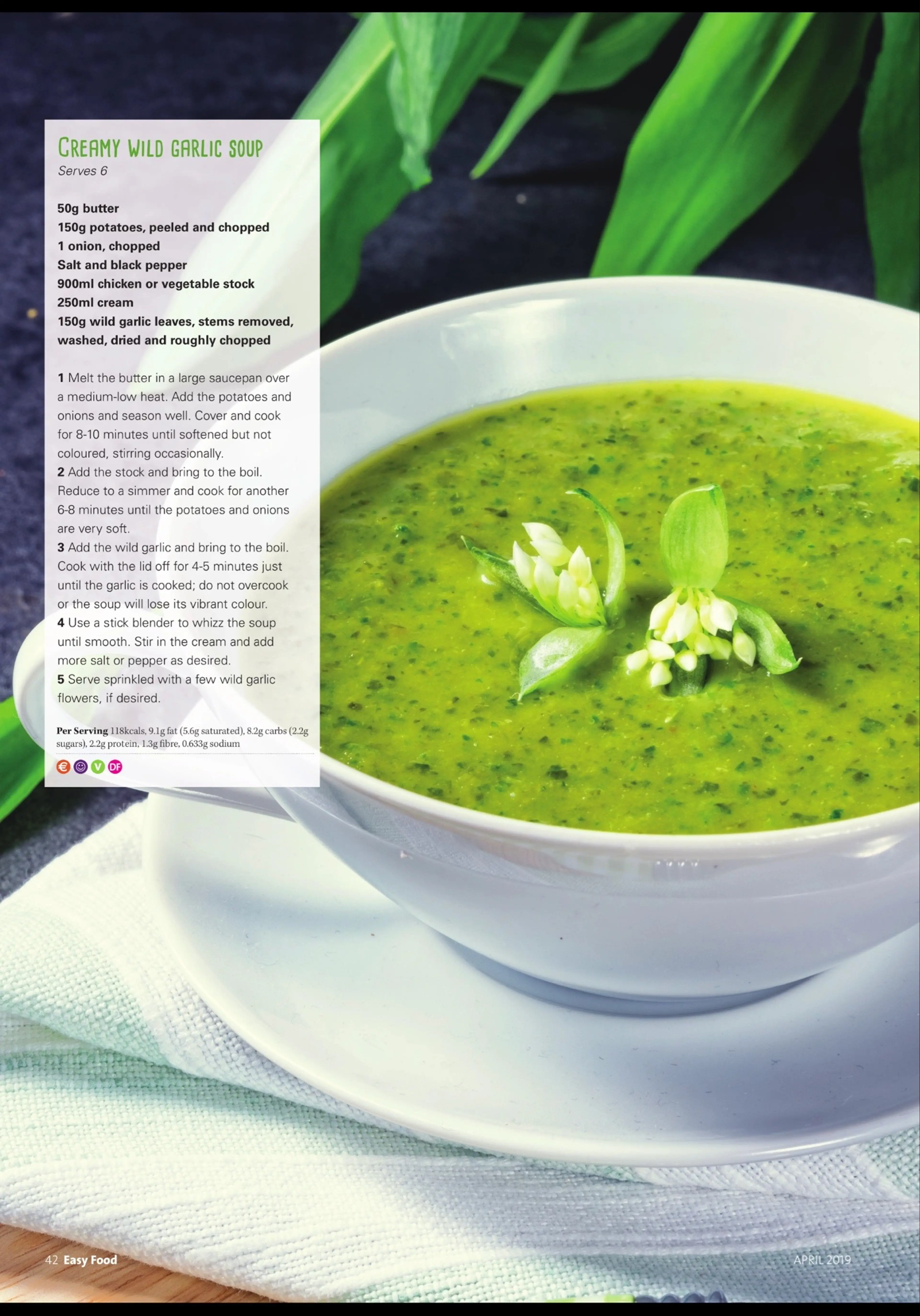 CRERMY WILD GARLIC SOUP