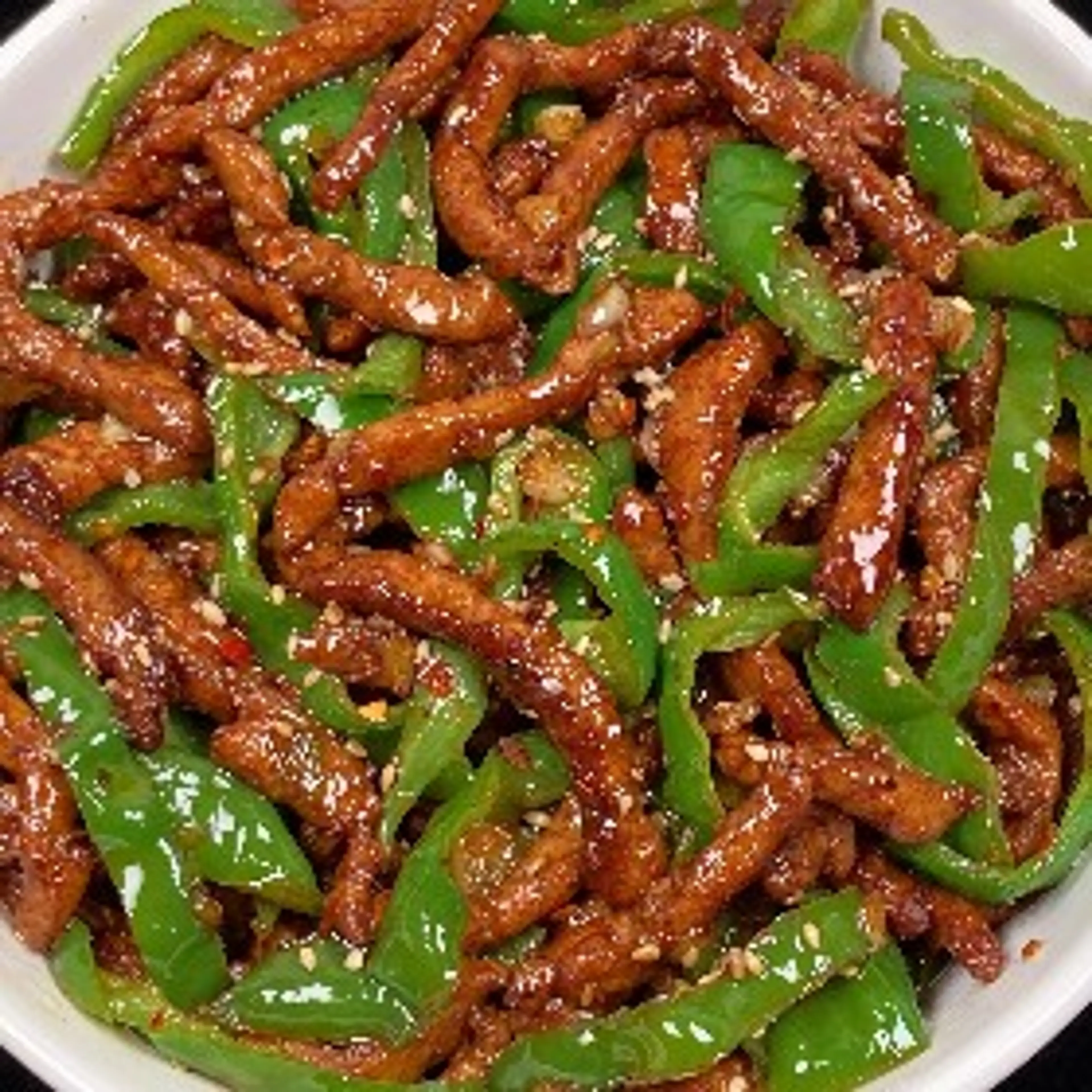 Green Pepper Pork Loin