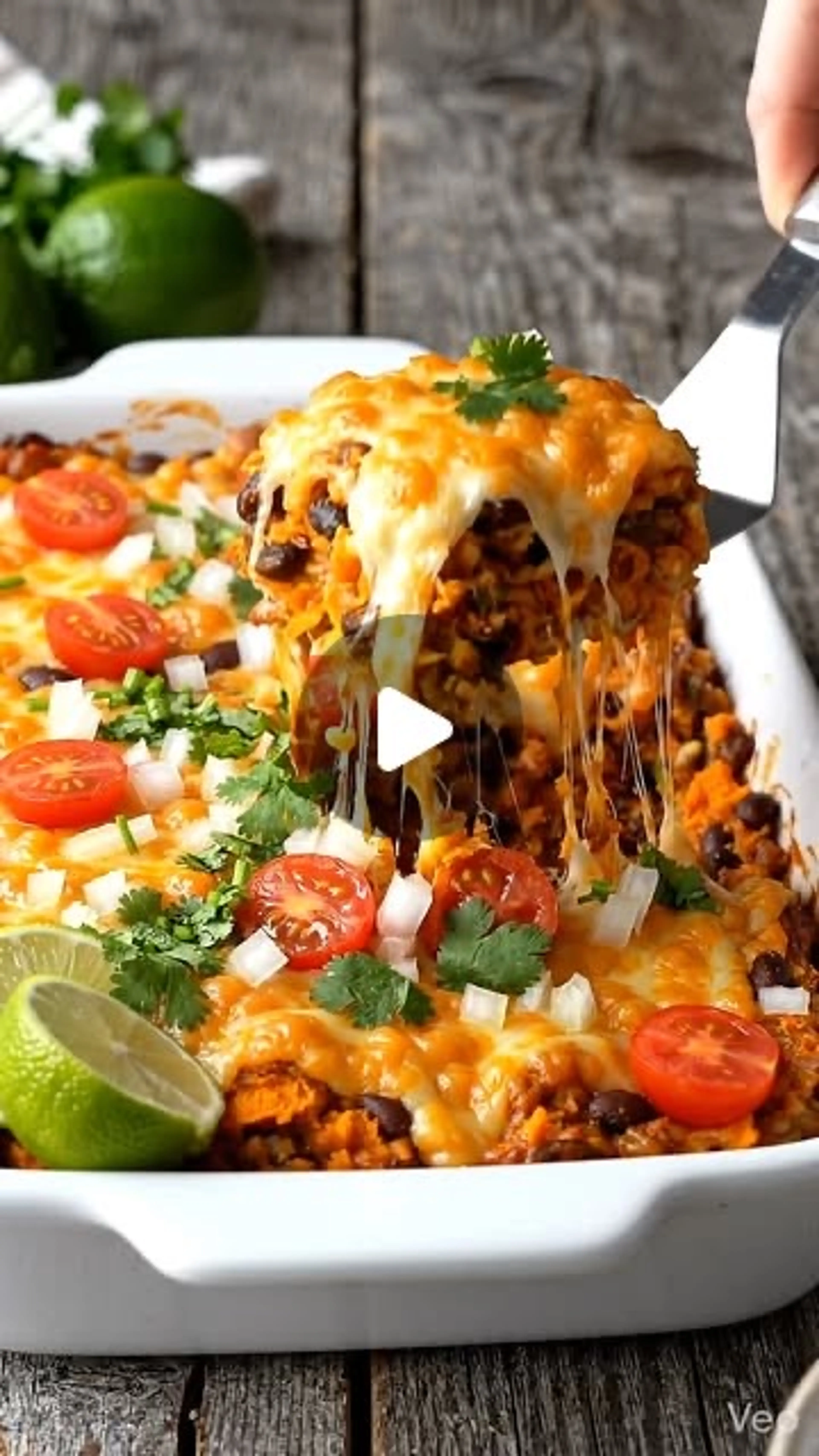Sweet Potato & Black Bean Enchilada Casserole